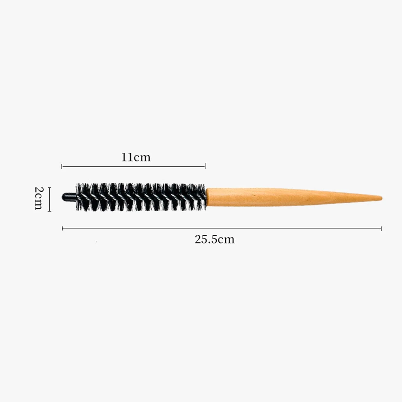 Brosse à cheveux ronde poils nylon brushing domicile coiffures bouclées cheveux courts