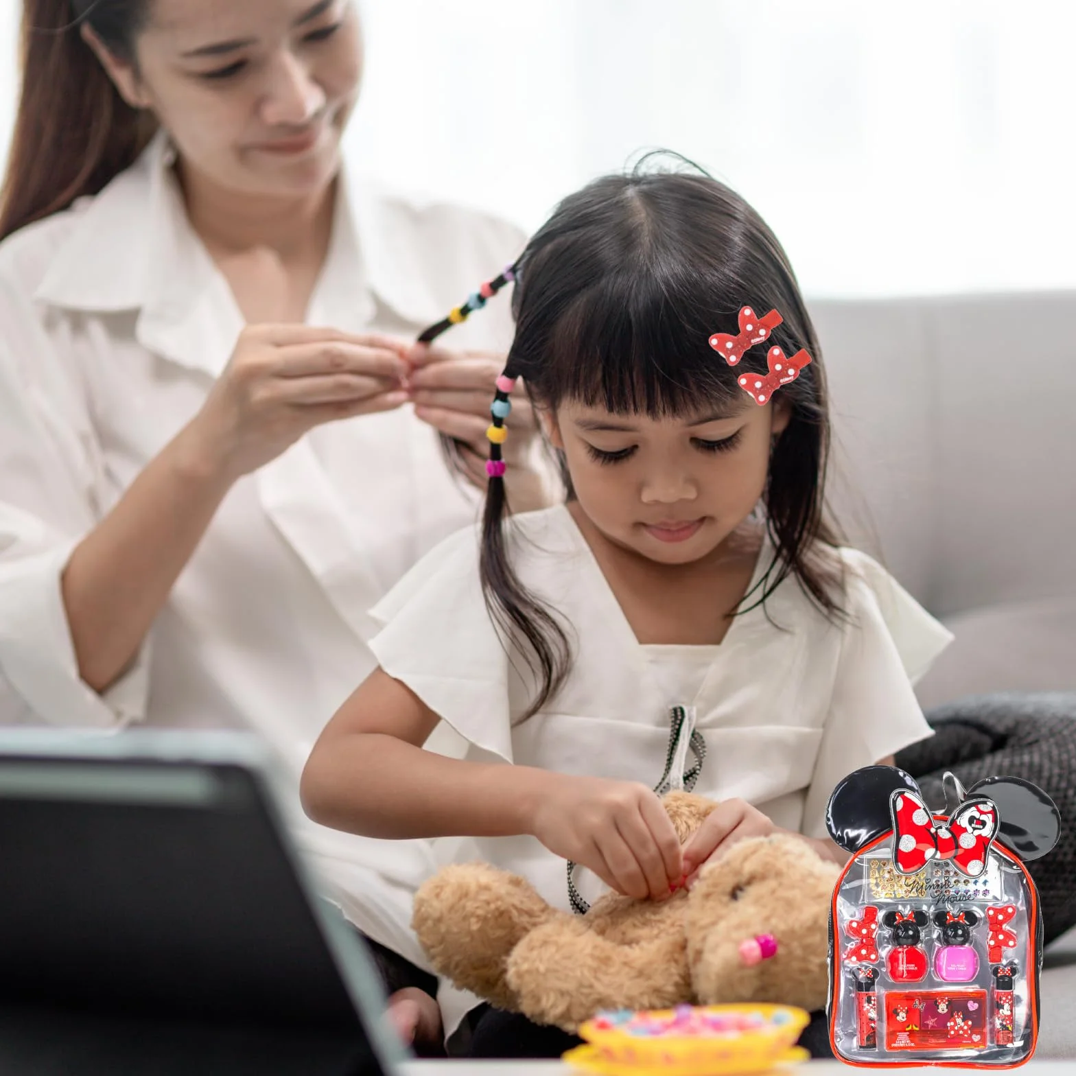 Minnie Mouse Sac à Dos Maquillage Enfant Coffret Beauté Filles Cadeau
