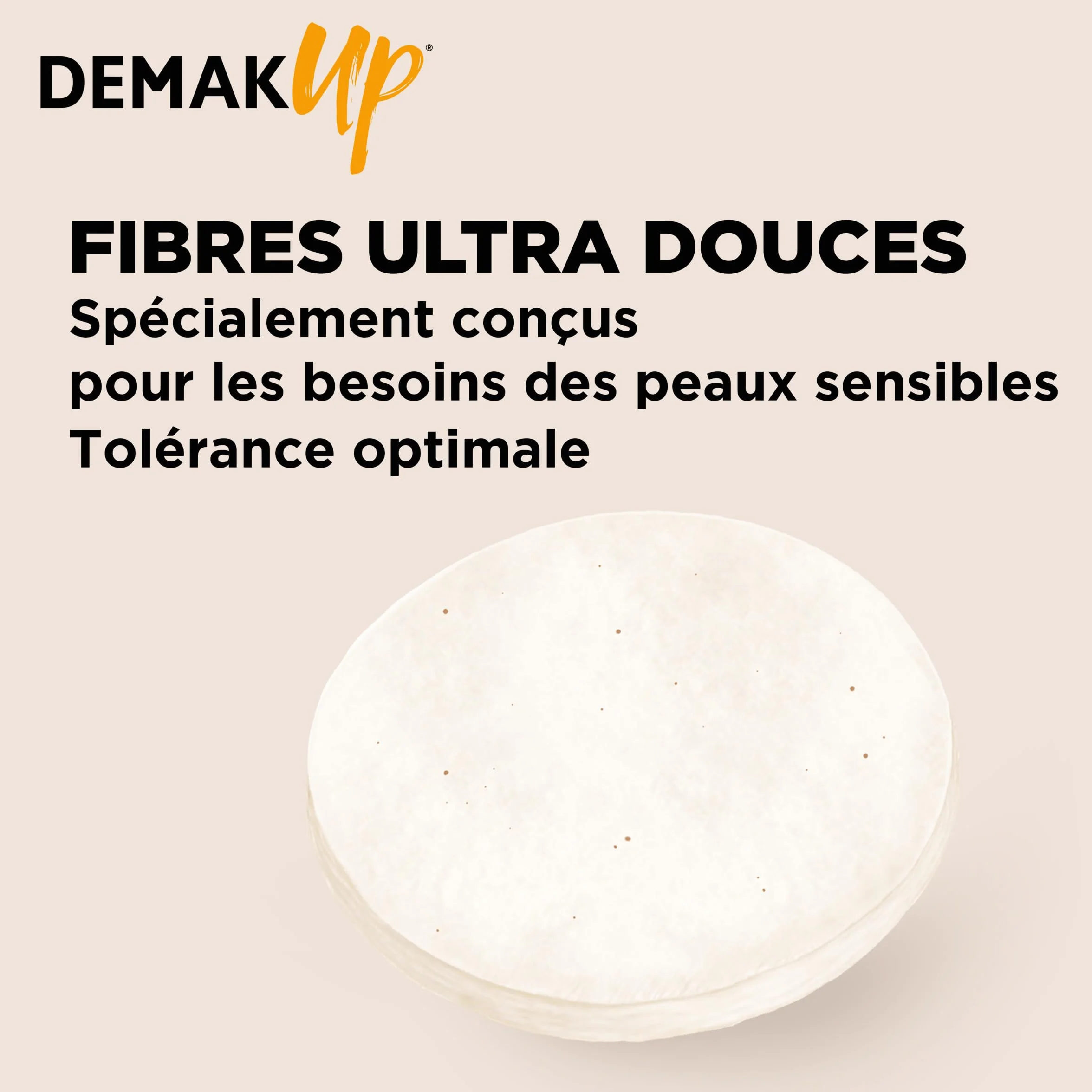 Demak'Up Sensitive Disques Cotons à Démaquiller Visage Yeux 100% Fibres Coton Naturelles 93 Cotons