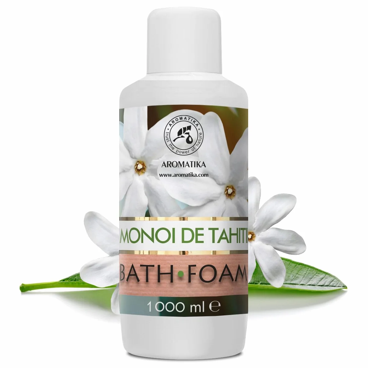 Mousse de Bain Monoi de Tahiti 1000ml - Bath Foam Calming - Soin du Corps - Exotique - Beauté - Bain - Bien-Etre - Détente - Aromathérapie - Spa - Bains Moussants