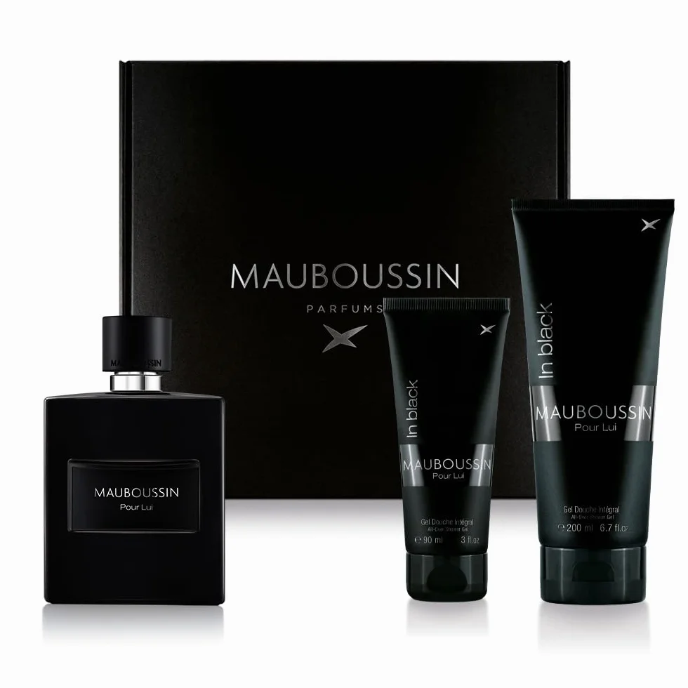 Mauboussin - Coffret Pour Lui In Black : Eau de Parfum 100ml, Gel Douche 200ml & Gel Douche 90ml