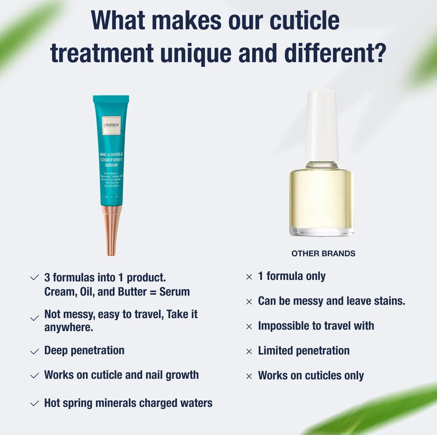 Crème Réparatrice Cuticules Onsen 2x30ml - Hydratation Cuticules Sèches Soin Profond - Ingrédients Naturels Minéraux Japonais