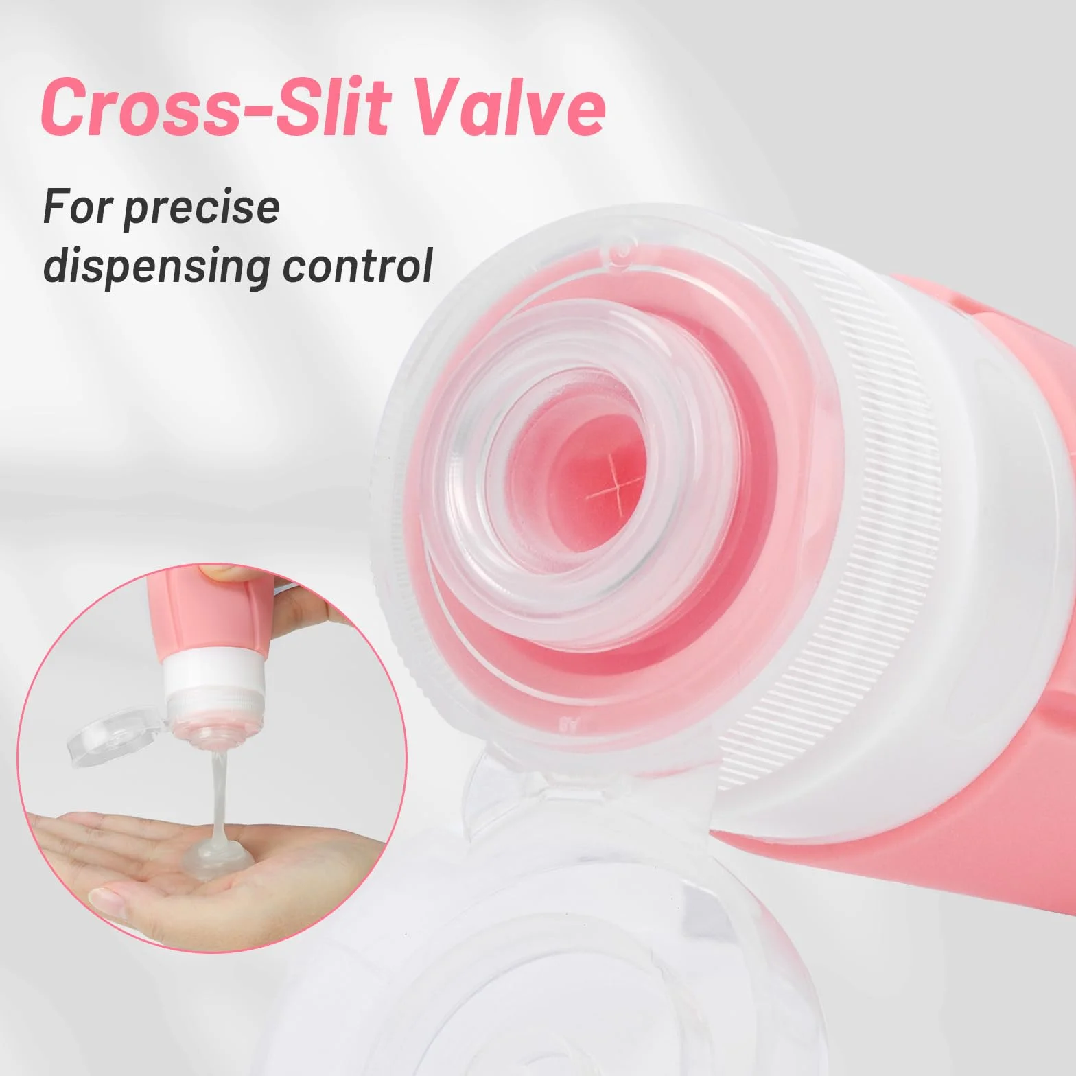 Alyvisun Flacon Voyage Silicone 4 Pièces 100ml Rechargeable Anti-fuite Vide Shampoing Lotion Cosmétiques
