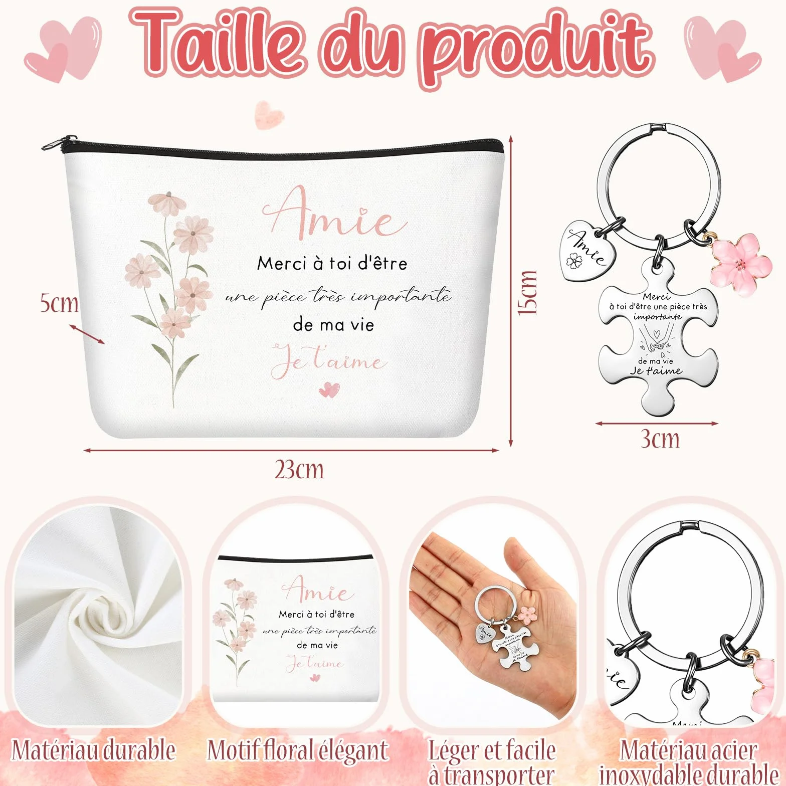 Hestya Trousse de Maquillage Cadeau Original pour Anniversaire Noël