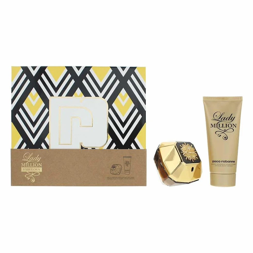 Set Lady Million Fabulous Edp 80ml + Corps 100ml Santé et Soins personnels