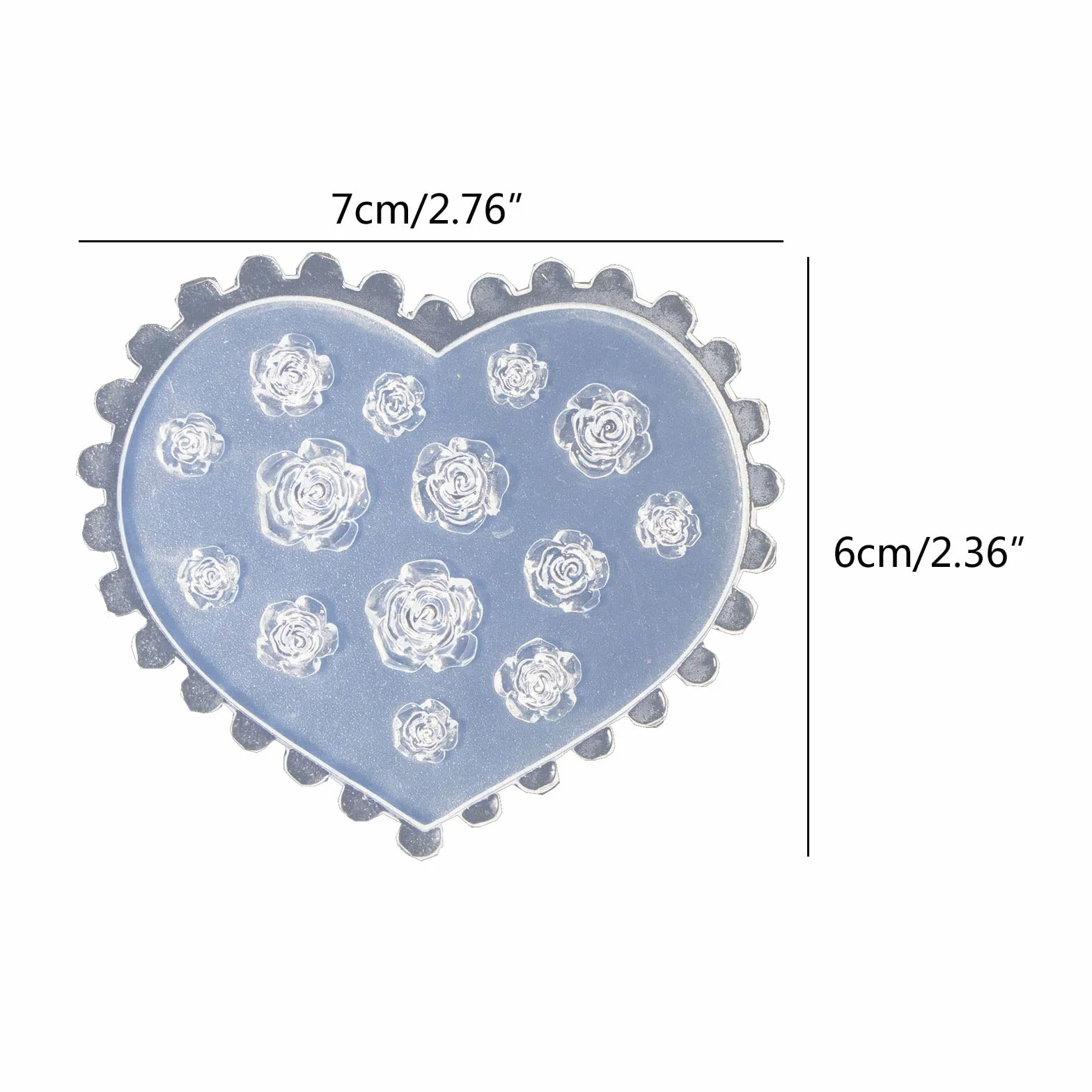 Ongle Rose Fleur Nail Art Moule en Résine Époxy Ornements Moule en Silicone