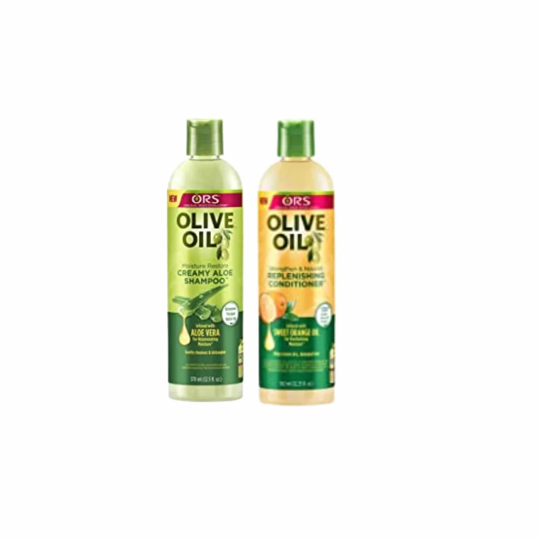 ORS Shampooing hydratant sans sulfate d'huile d'olive 370 ml avec revitalisant régénérant fort et nourrissant 362 ml