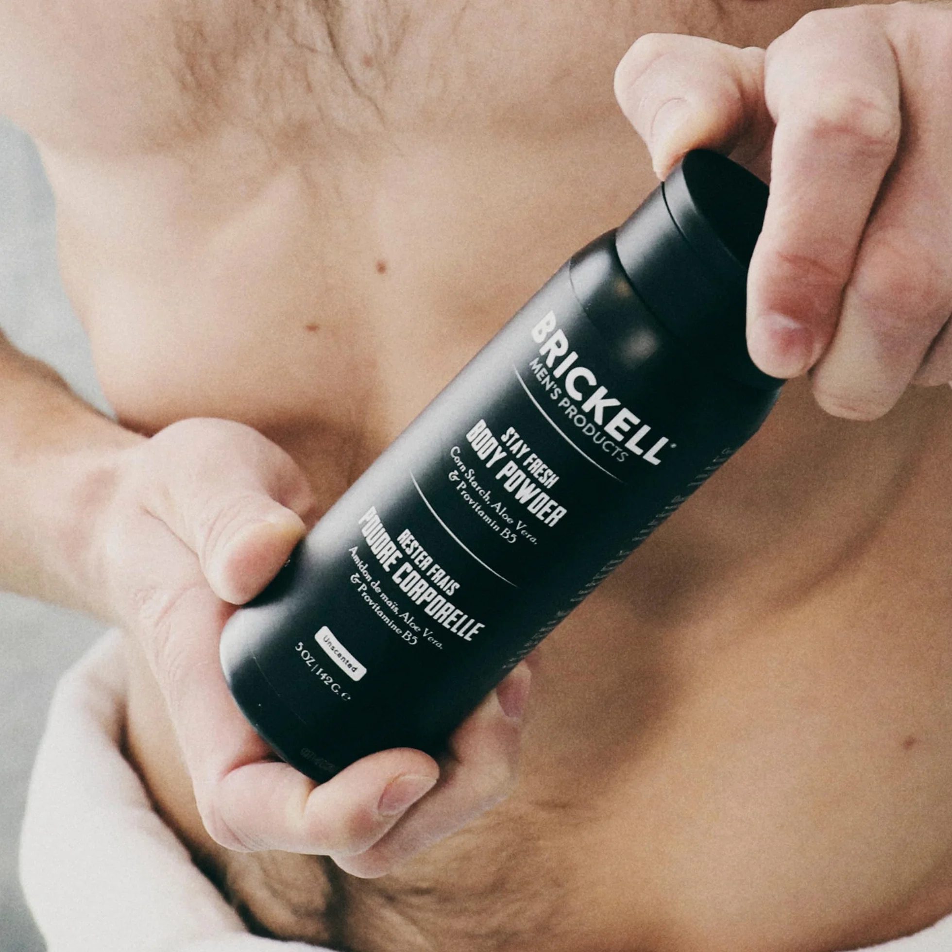 Brickell Men's Products Poudre Corporelle pour Homme, Naturelle, Biologique, Sans Talc, 142 g