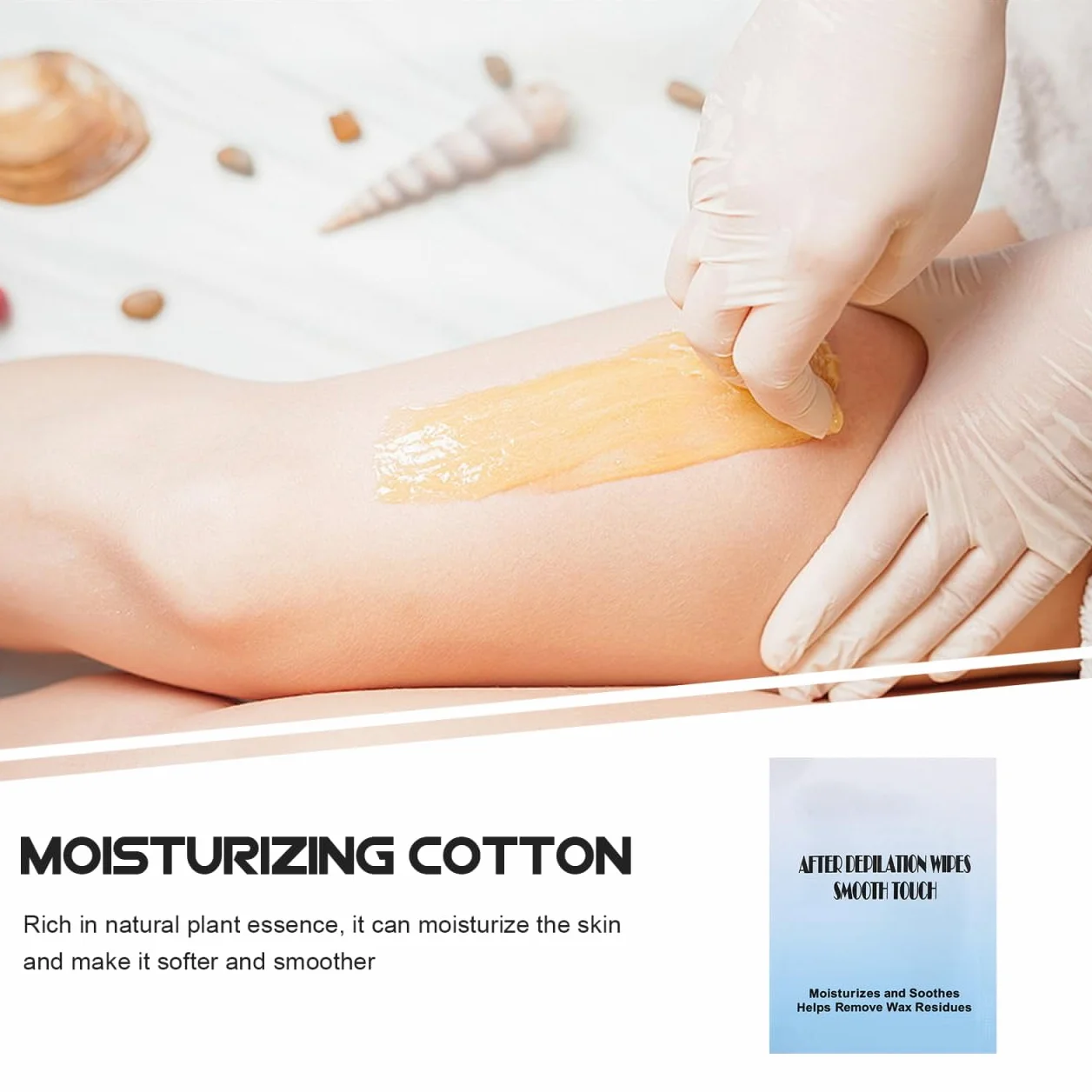 VICASKY Lingettes Nettoyantes Après Épilation 20 Pièces Visage Corps Hydratantes