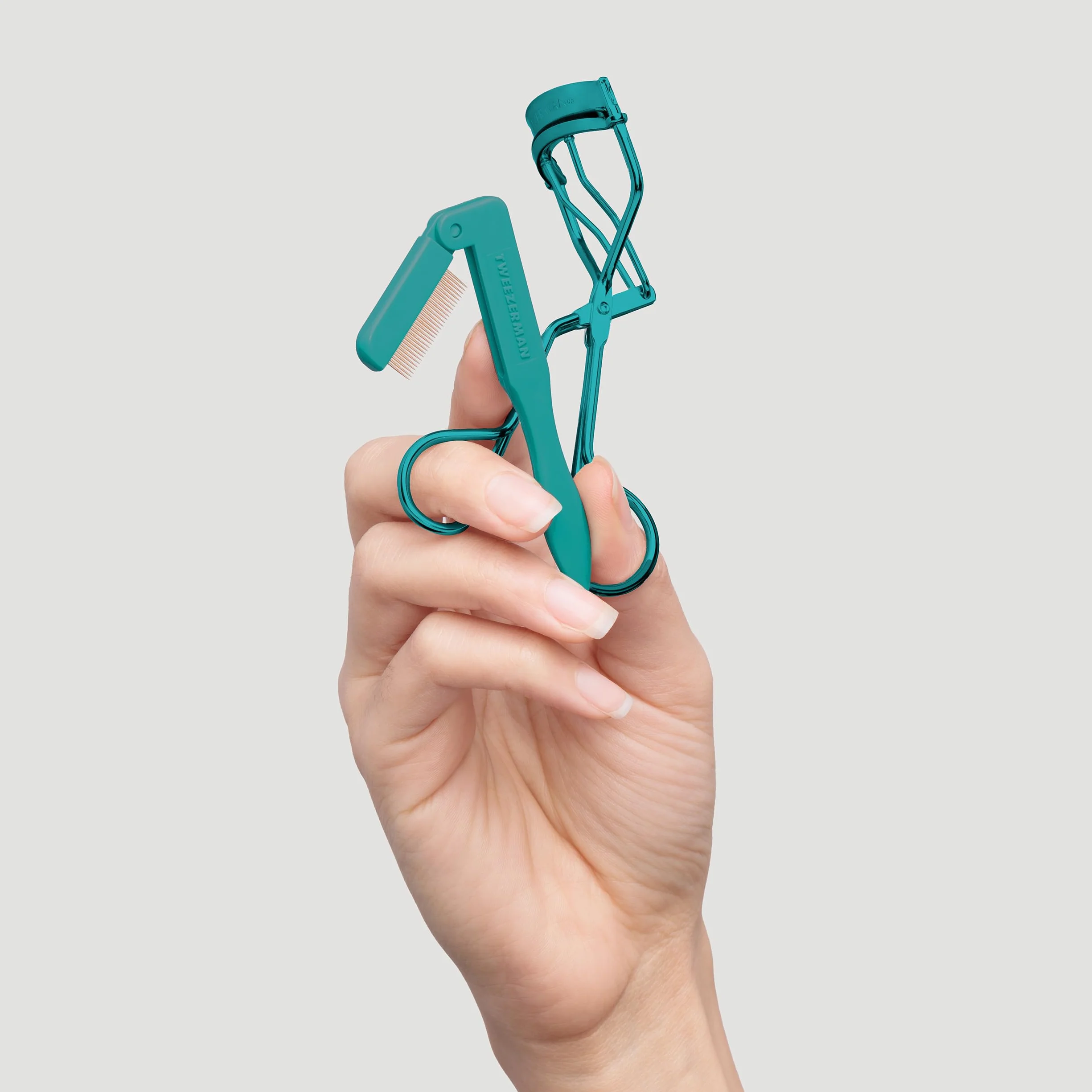 TWEEZERMAN Kit pour cils (avec recourbe-cils et peigne à cils, pour des cils soignés, disponible en plusieurs motifs)