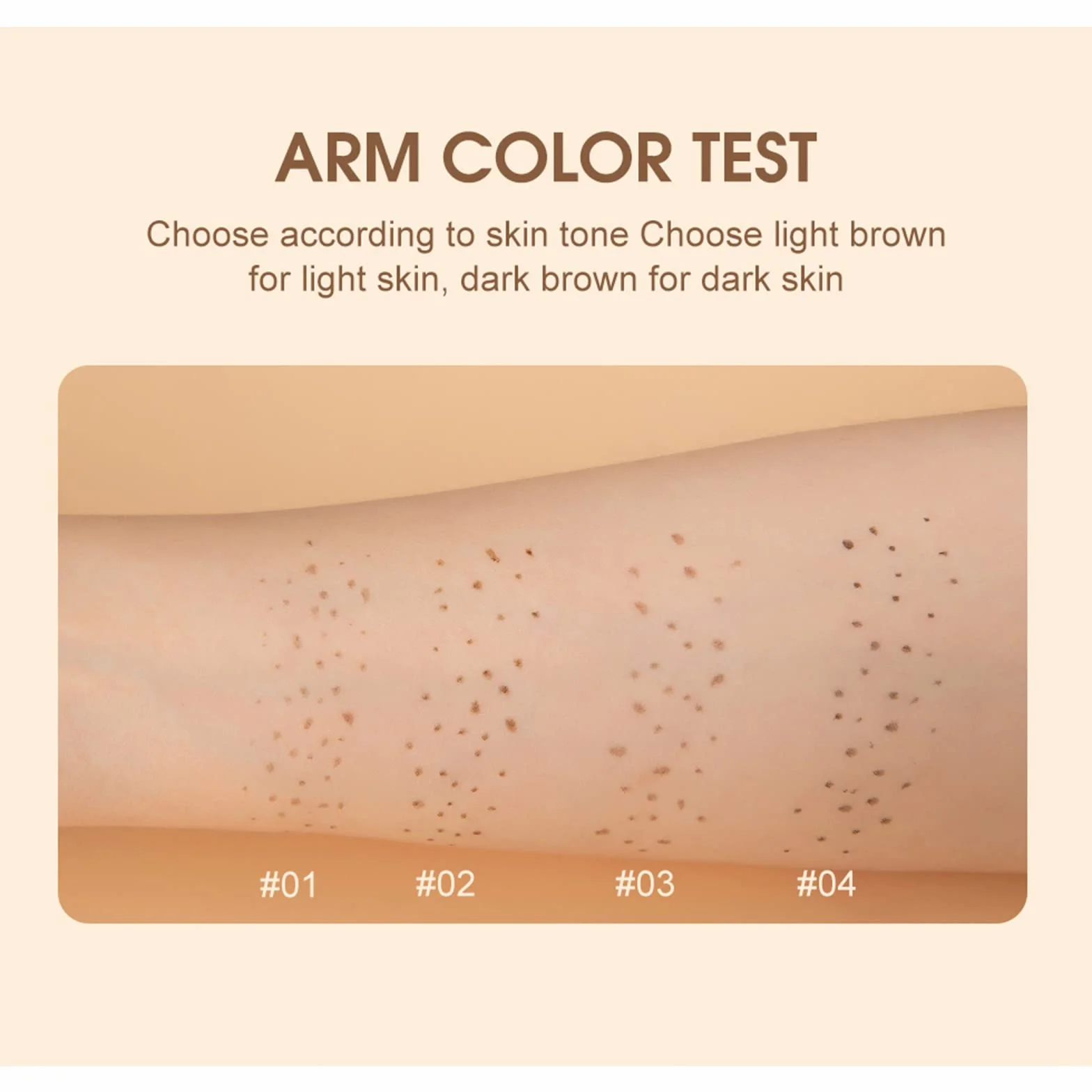 Stylo à taches de rousseur étanche naturel réaliste imperméable outil maquillage (01# marron clair)