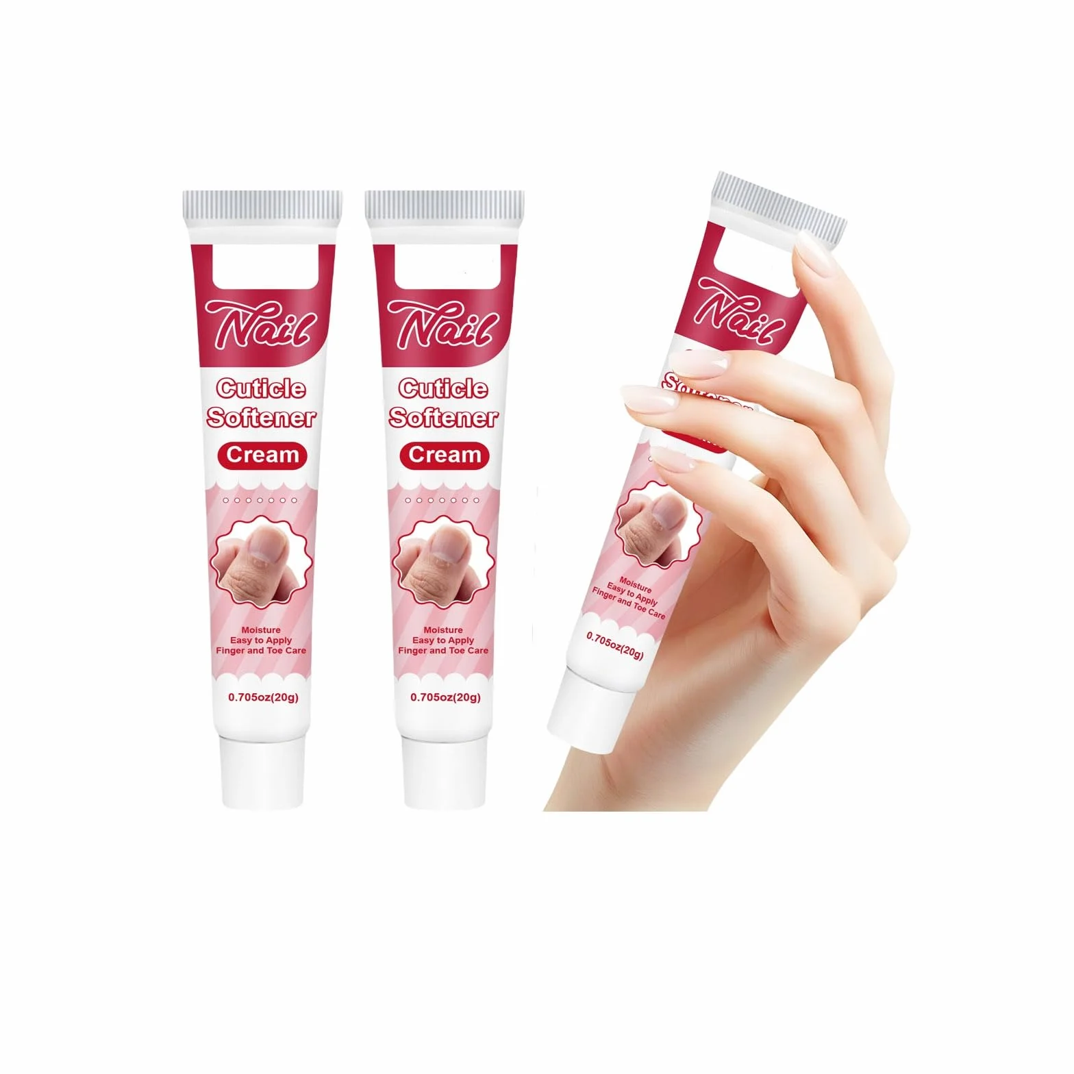 Crème traitement ongles cuticules hydratant adoucissant lot de 2