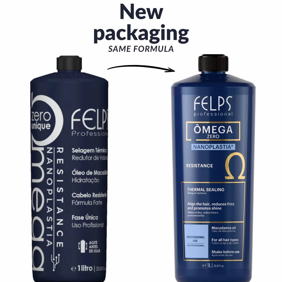 Felps Omega Zero Brosse progressive à la kératine nanoplastie capillaire 1000 ml