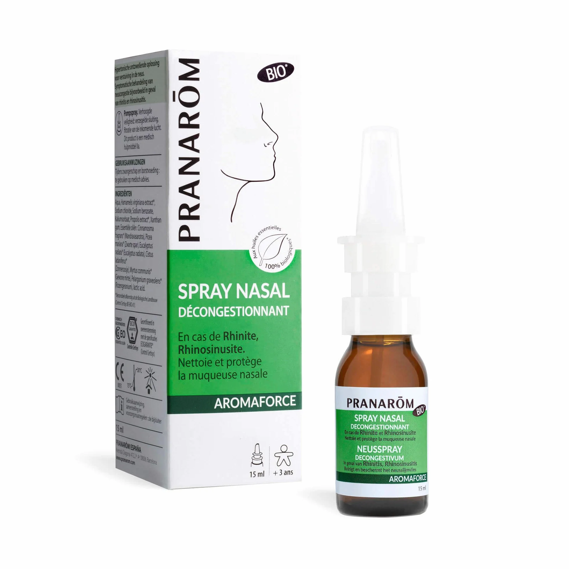 Pranarôm SPRAY NASAL DECONGESTIONNANT BIO 15 ML