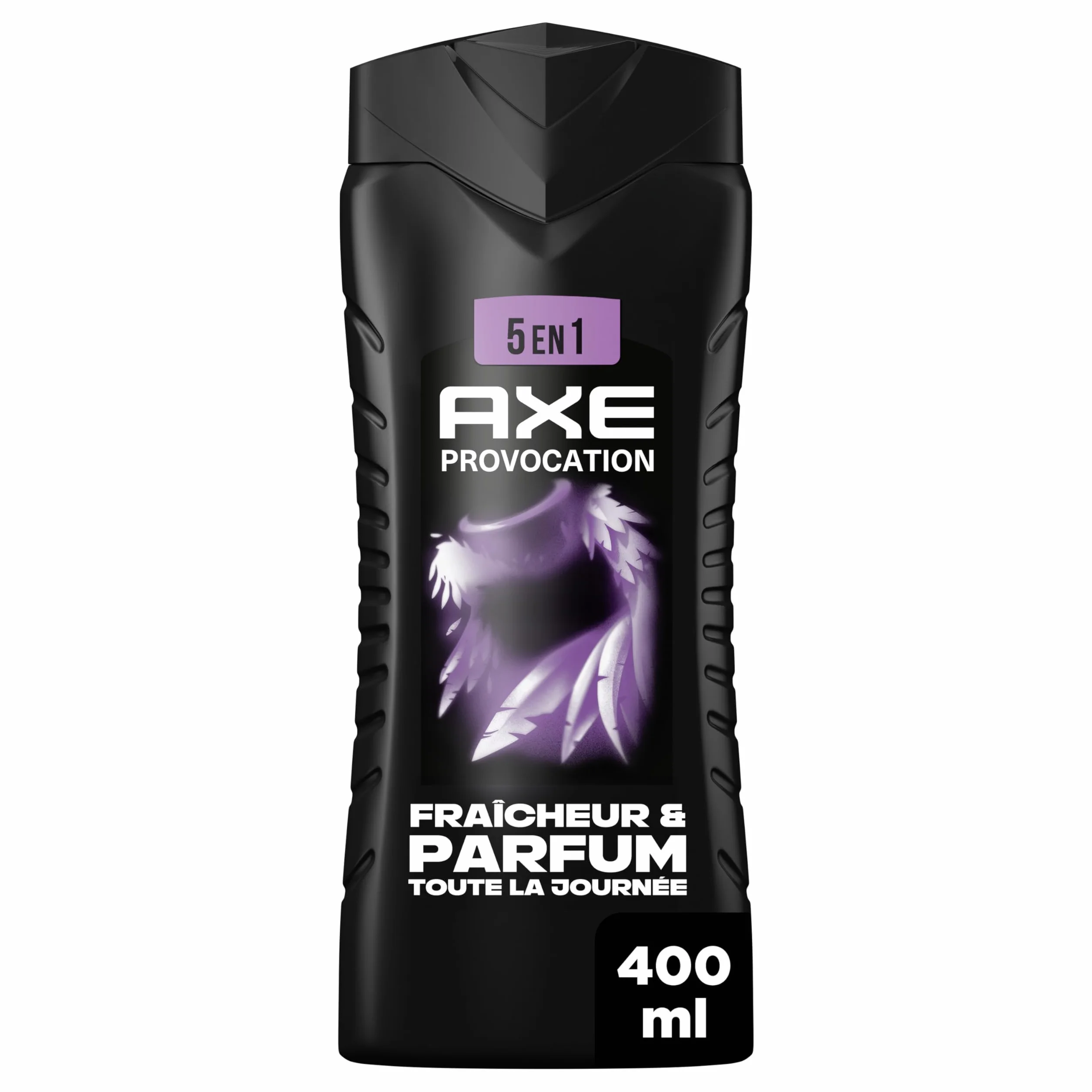 AXE Gel Douche Homme 5en1 Provocation 400ml Parfum noix de coco et poivre noir 24h Hydratant