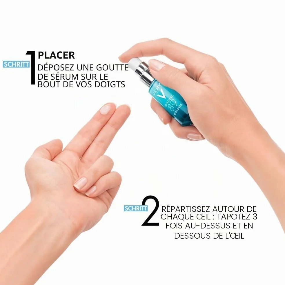 Vichy Minéral 89 Soin Yeux Fortifie Répare Acide Hyaluronique Caféine 15 ml