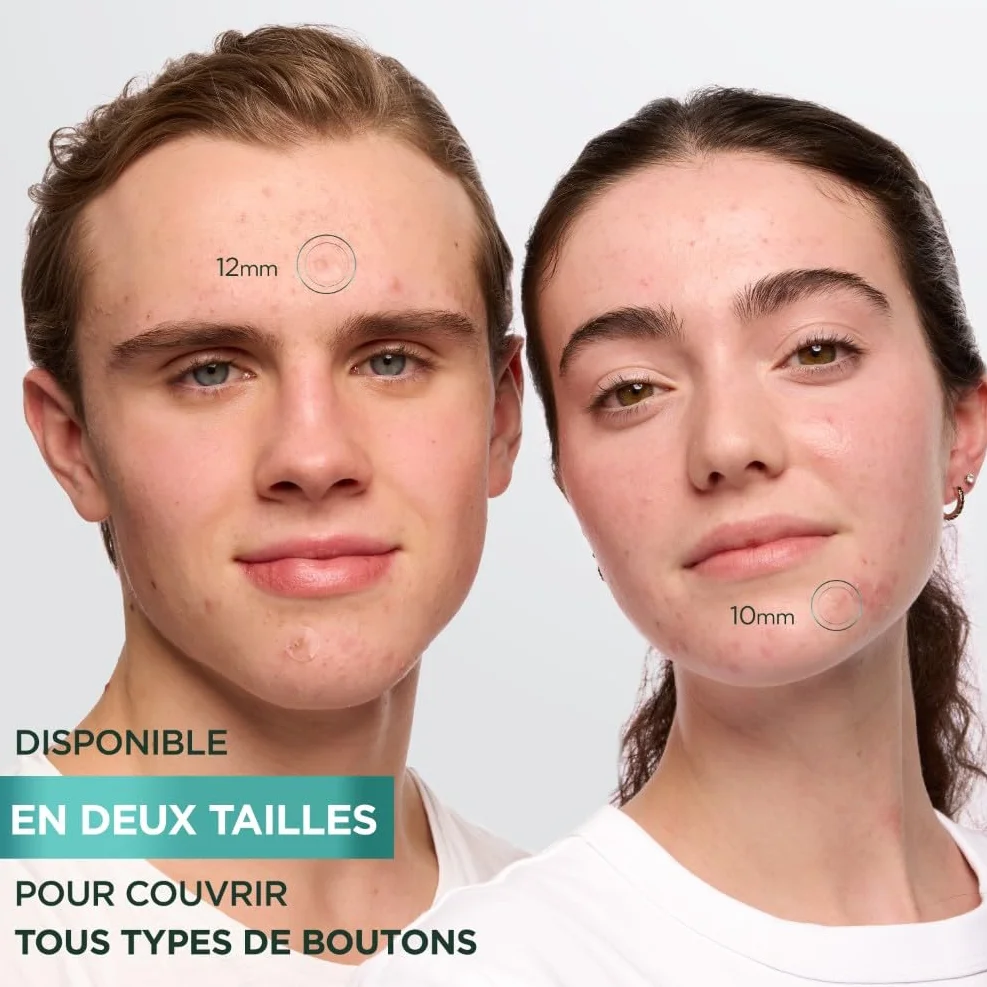 GARNIER Pure Active Patch Bouton Pack XXL Hydrocolloïde Invisible Ultra-Fin Homme Femme