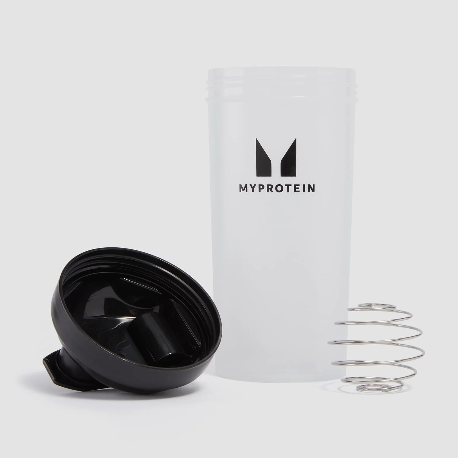 Myprotein Shaker Protéiné 600 ml Transparent/Noir avec bille mélangeuse