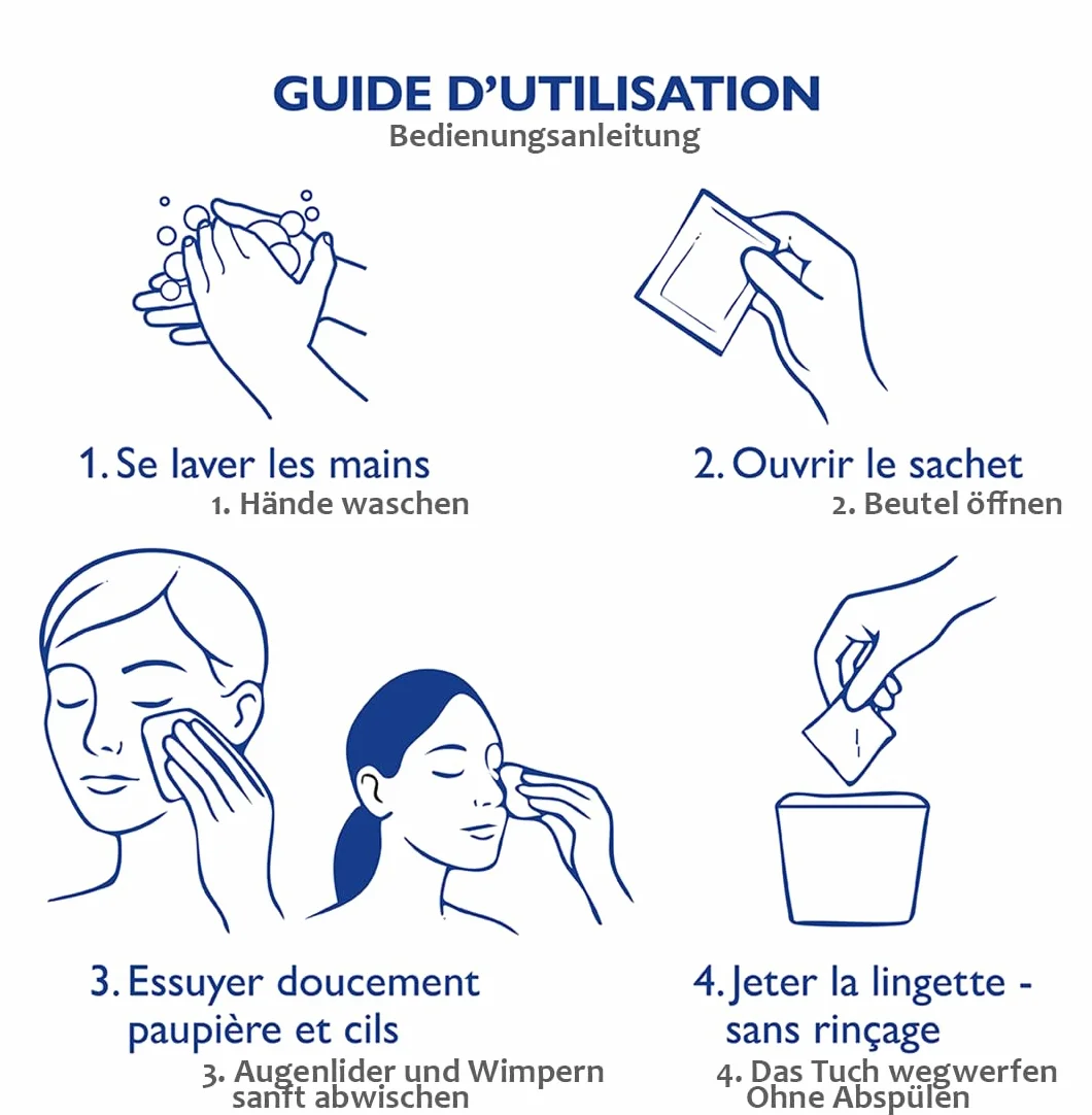 INNOXA Laboratoires Lingettes Nettoyantes Oculaires Hygiène Paupières Cils Sécheresse Oculaire