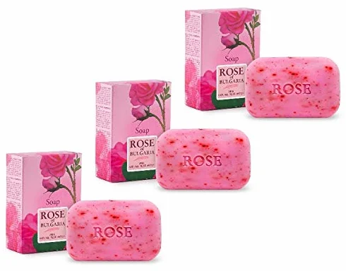 Biofresh Rose of Bulgaria Savon à la rose à l'eau de rose naturelle 100g x 3