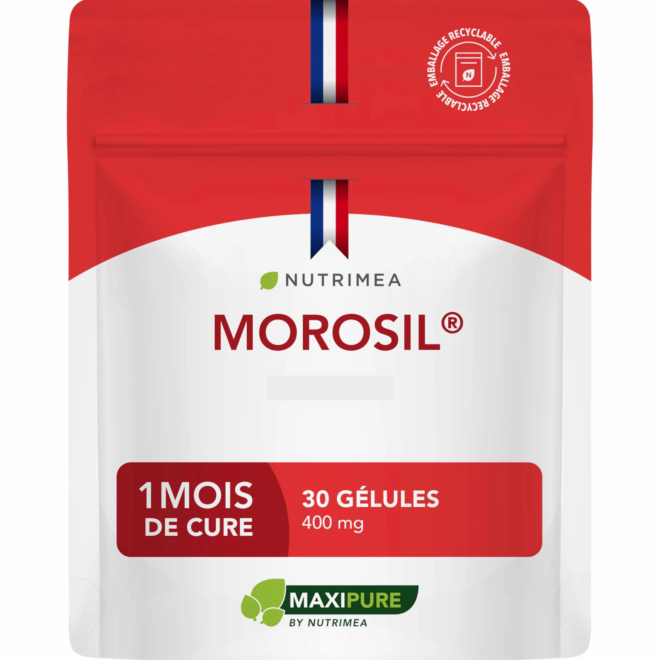 Nutrimea MOROSIL® 400 mg Extrait d’Orange Moro Breveté 30 Gélules Vegan Fabriqué en France