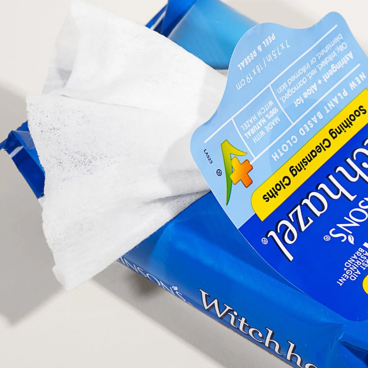 T.N. Dickinson's Witch Hazel Cleansing Cloths with Aloe, 25 Cloths