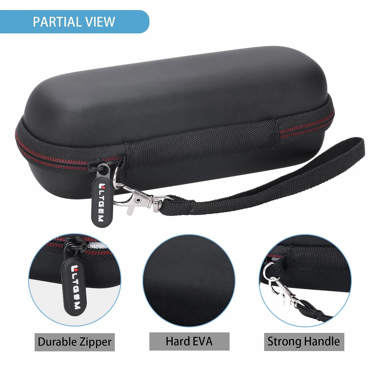 LTGEM Étui Rigide en EVA pour Tondeuse à Poils nasaux Panasonic ER-GN30-K, système de Nettoyage pour Tondeuse Humide/sèche pour Homme