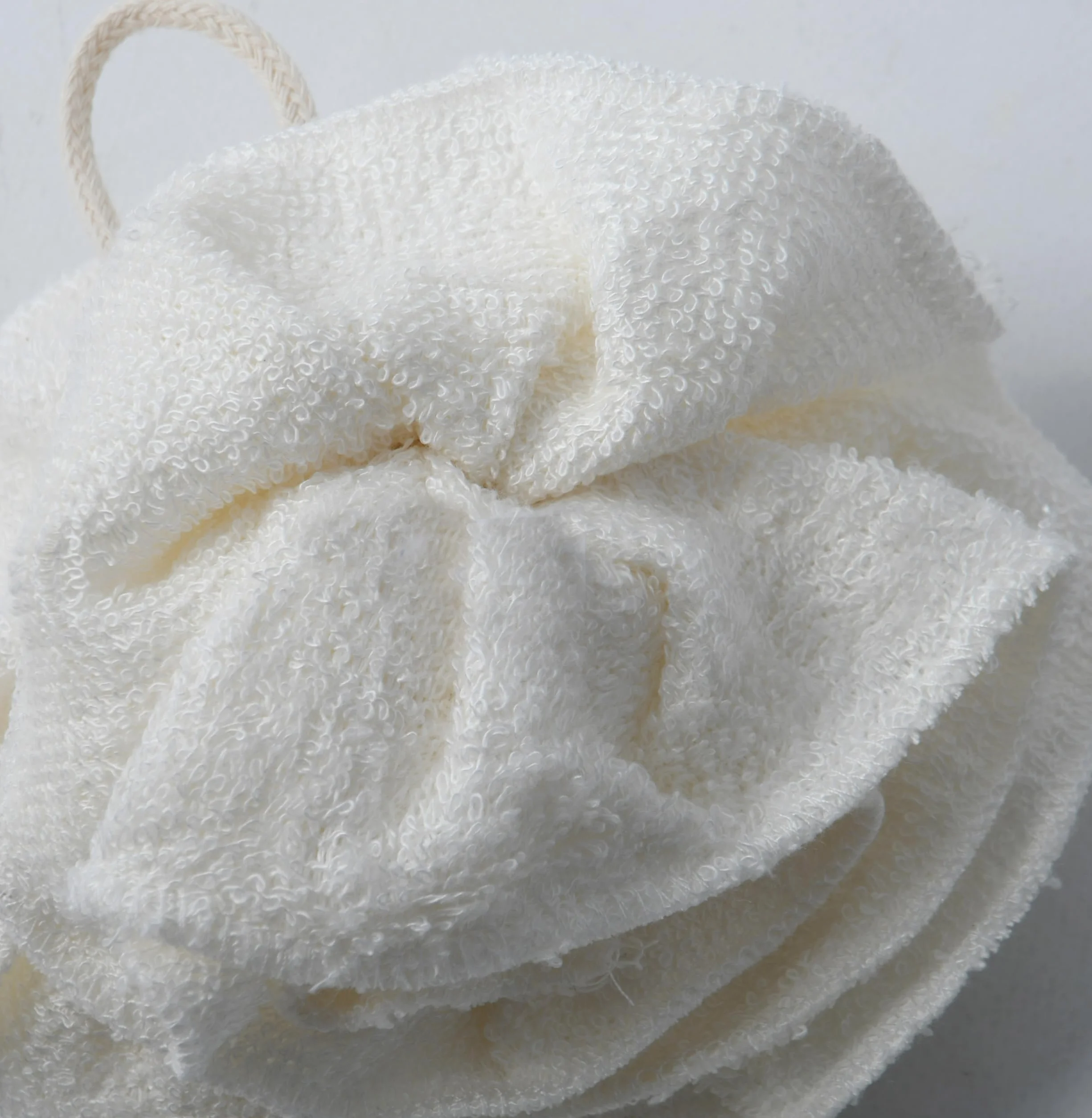 Fleur DE Douche en Fibre DE Bambou ET Coton