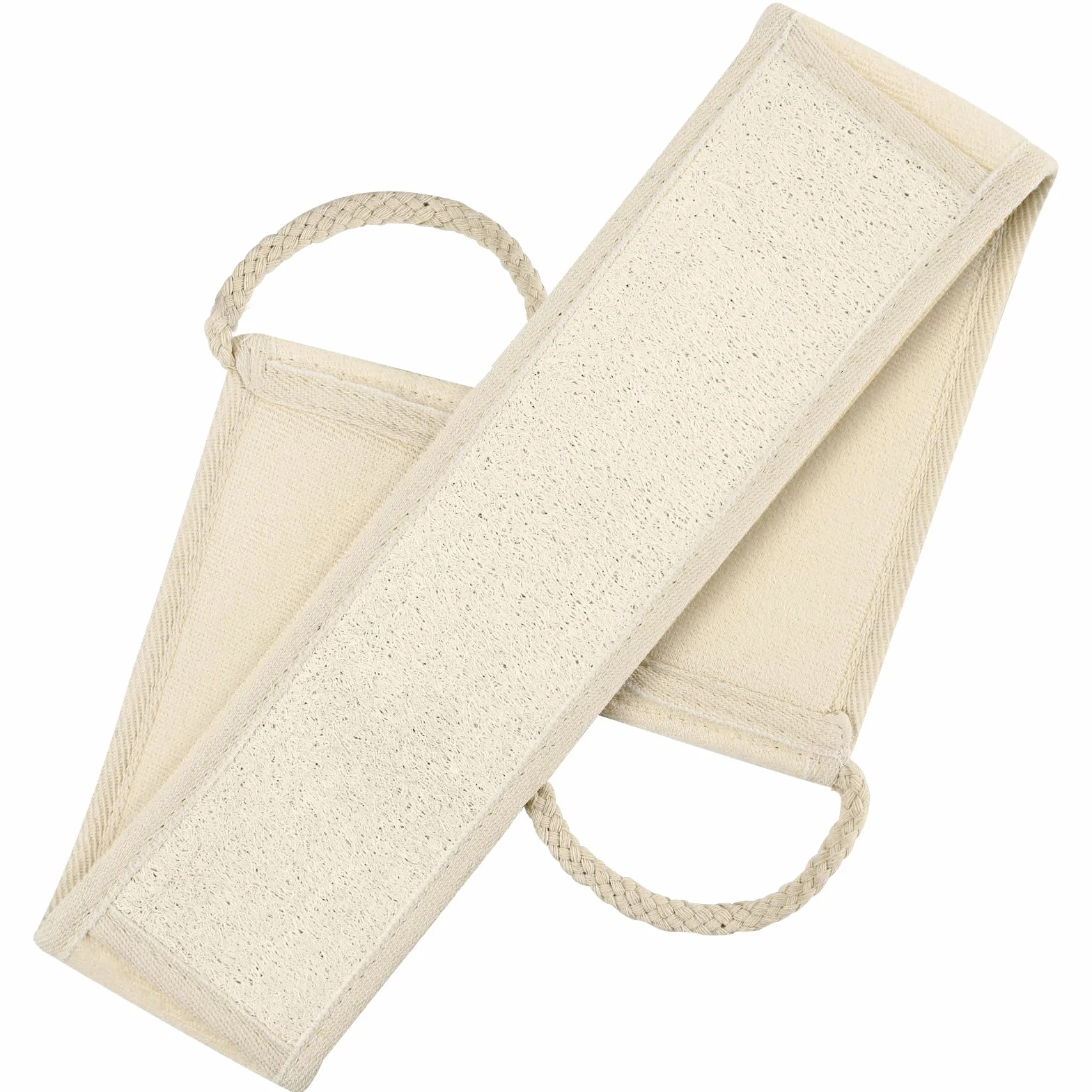 Serviette de Bain Exfoliante LOPHE avec Loofah Naturelle pour le Corps et le Dos
