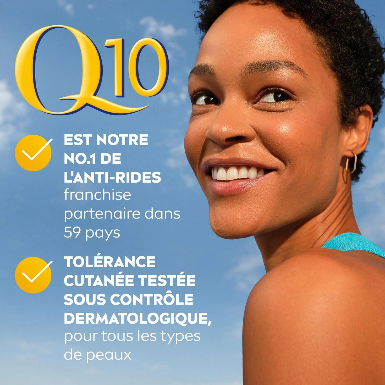 NIVEA Coffret Visage Q10 Power Anti-Rides Crème Jour FPS15 Crème Nuit Raffermissante Acide Hyaluronique 2x50ml