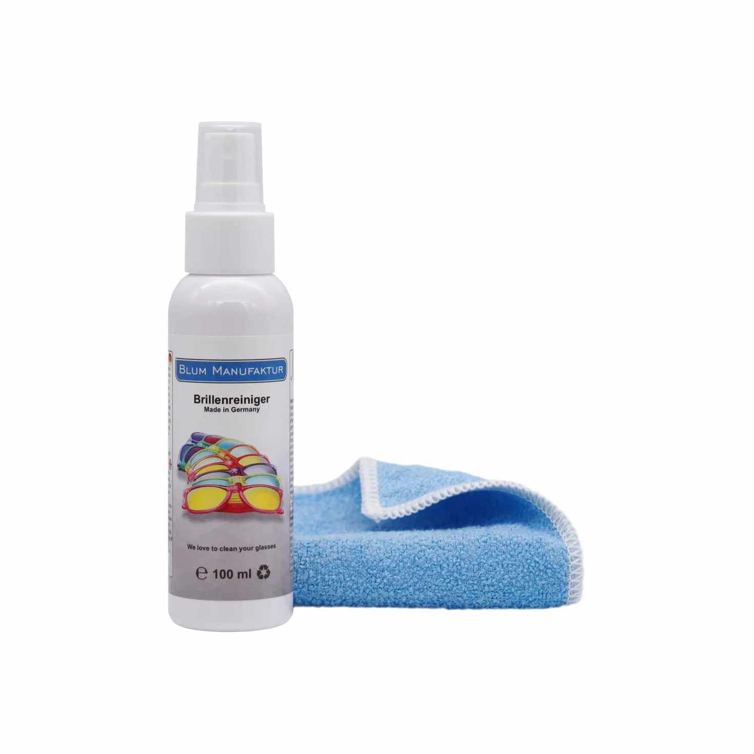 Blum Spray nettoyant pour lunettes 100 ml chiffon microfibre 30 x 30 cm