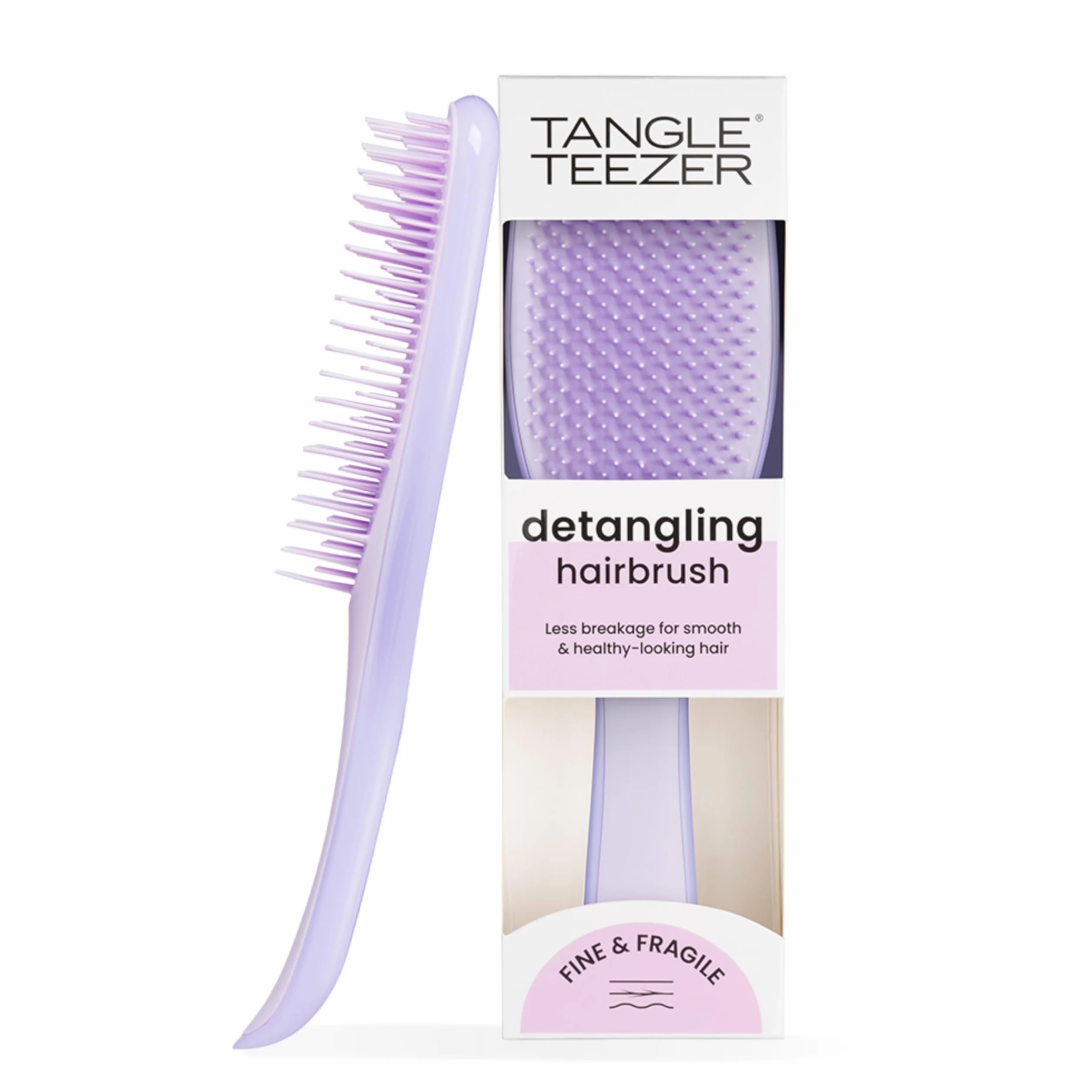Tangle Teezer Ultimate Detangler Brosse à Cheveux pour Cheveux Colorés Fins et Délicats, Picots Souples 2 Niveaux, Bruyère Hypnotique