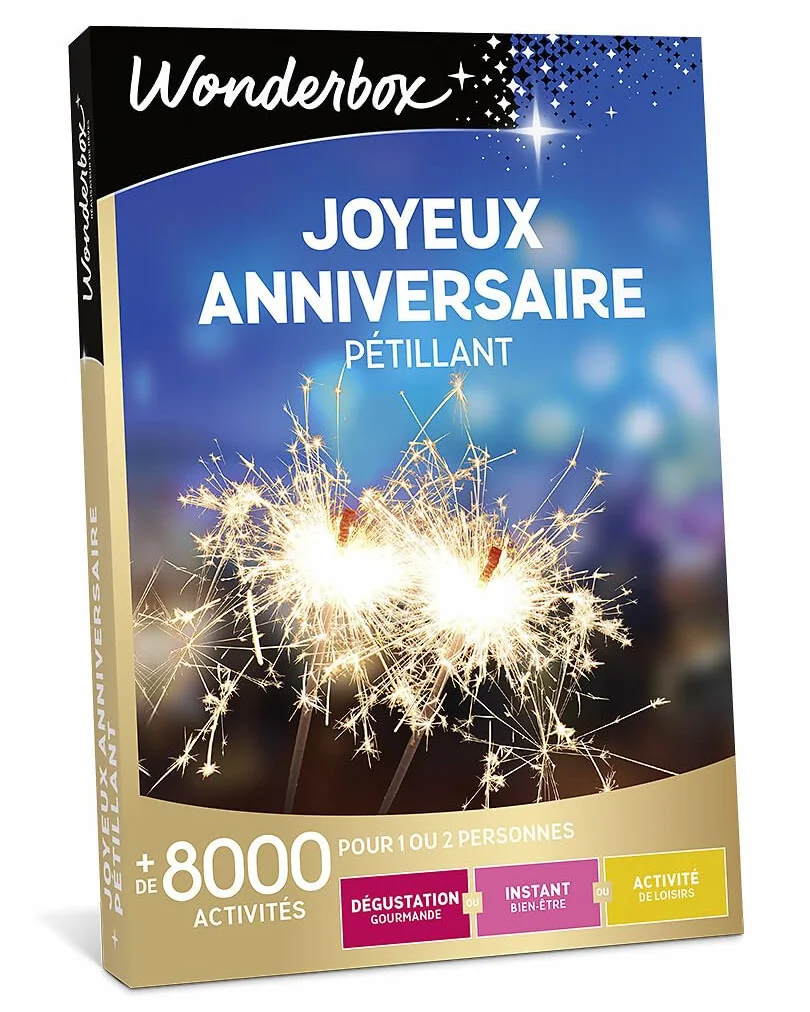 Wonderbox Joyeux Anniversaire Pétillant Coffret Cadeau Multi Activités