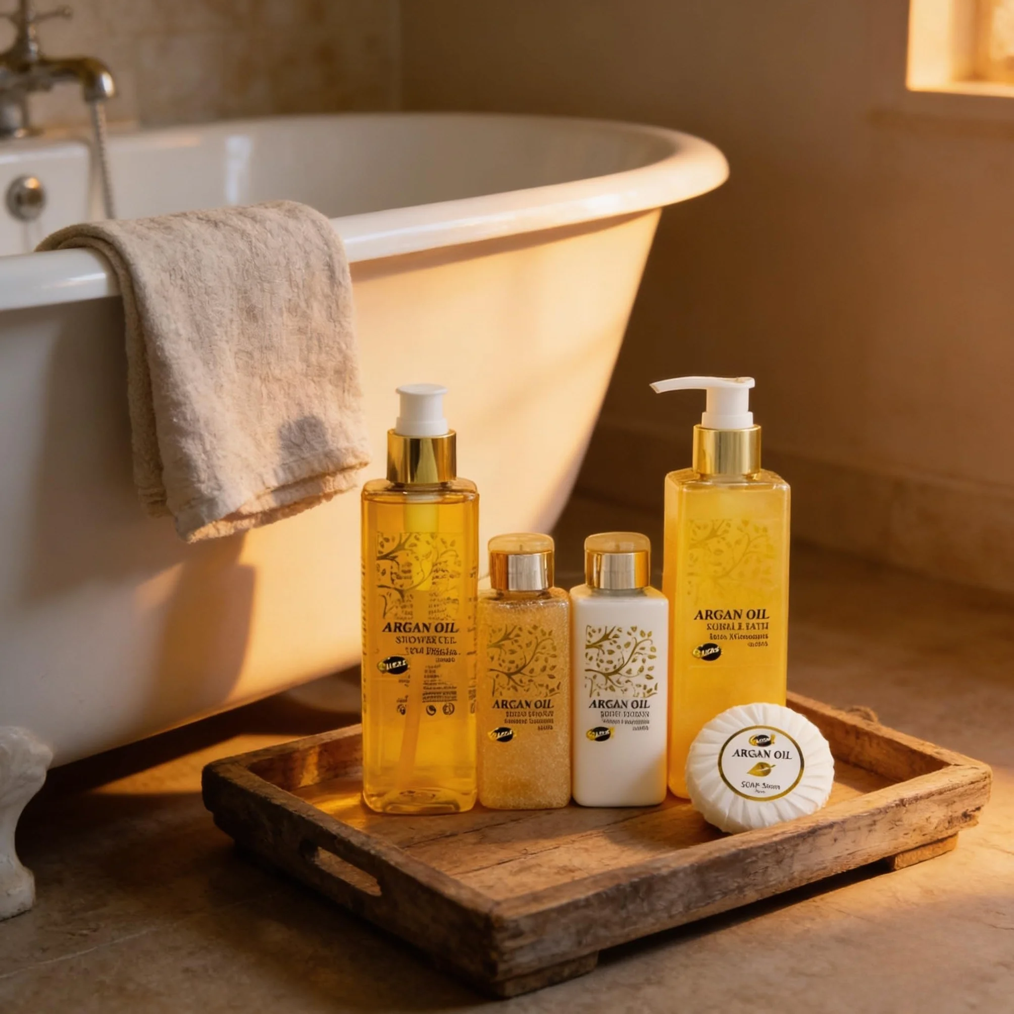 Coffret Bain Argan Parfum Soin Relaxation Cadeau Femme Fête des Mères
