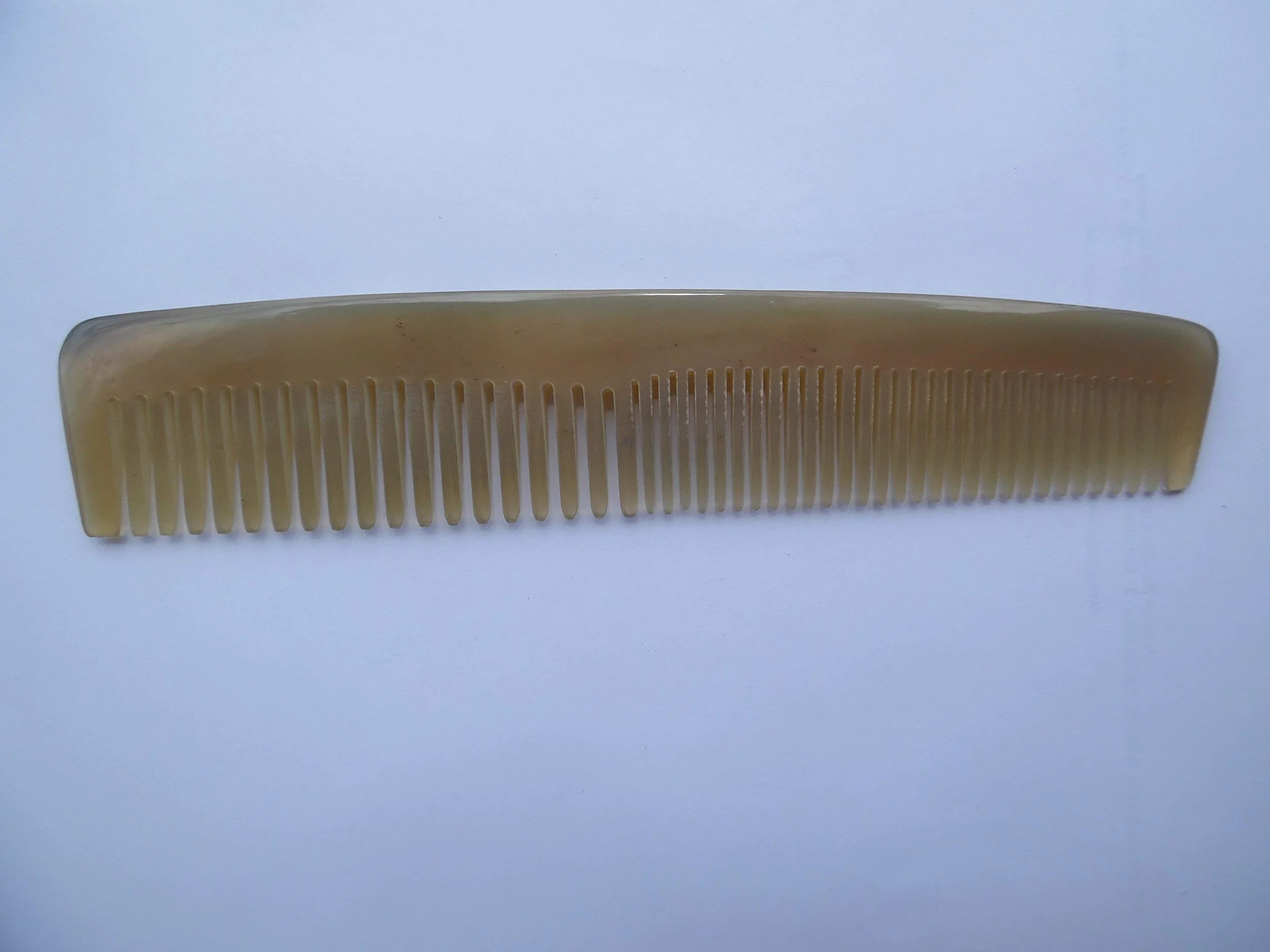 Peigne Démêloir en Corne Véritable 18,5 cm