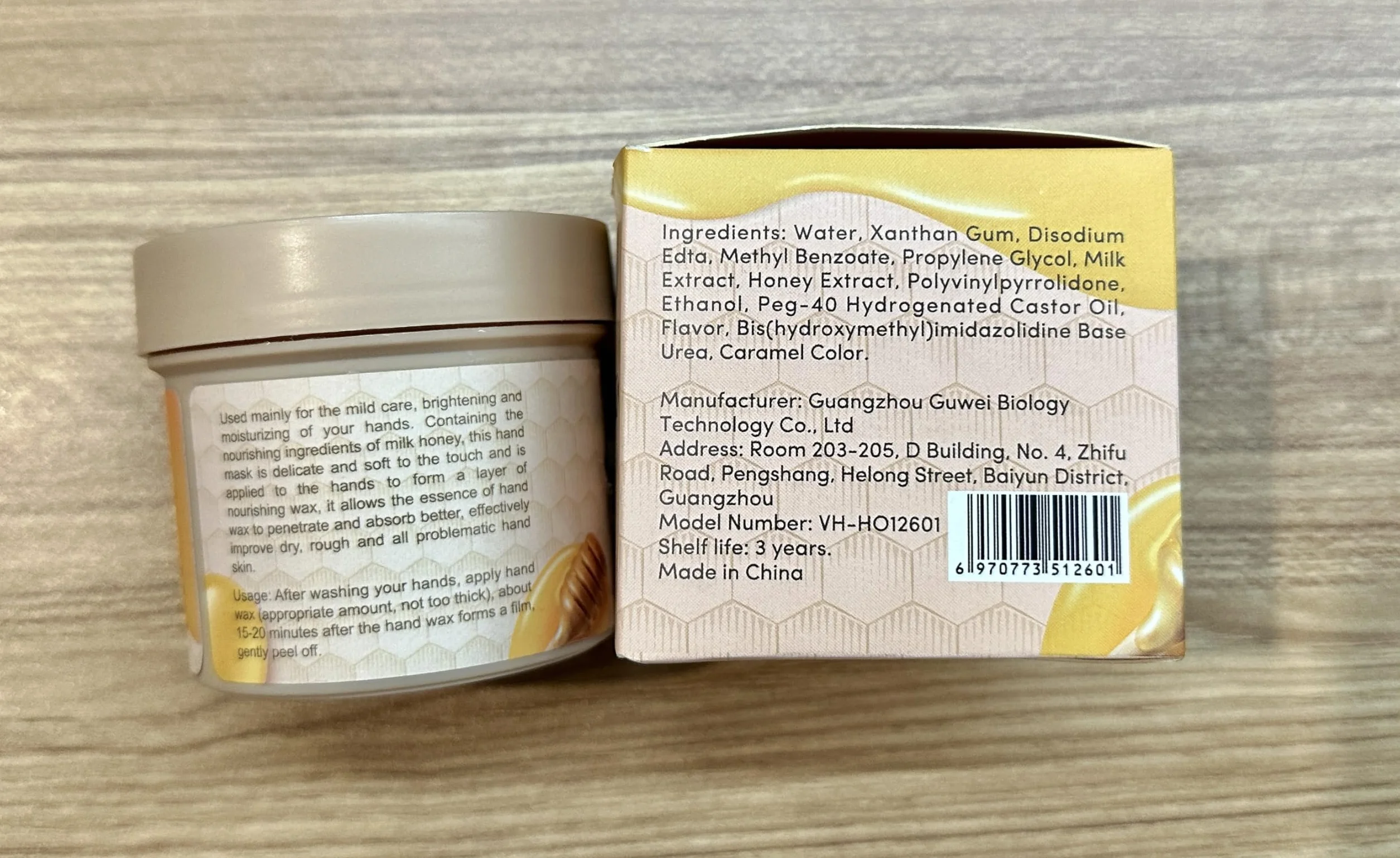 VIOLA HOUSE Masque Pour Les Mains Exfoliant Hydratant 150g Miel Et Lait