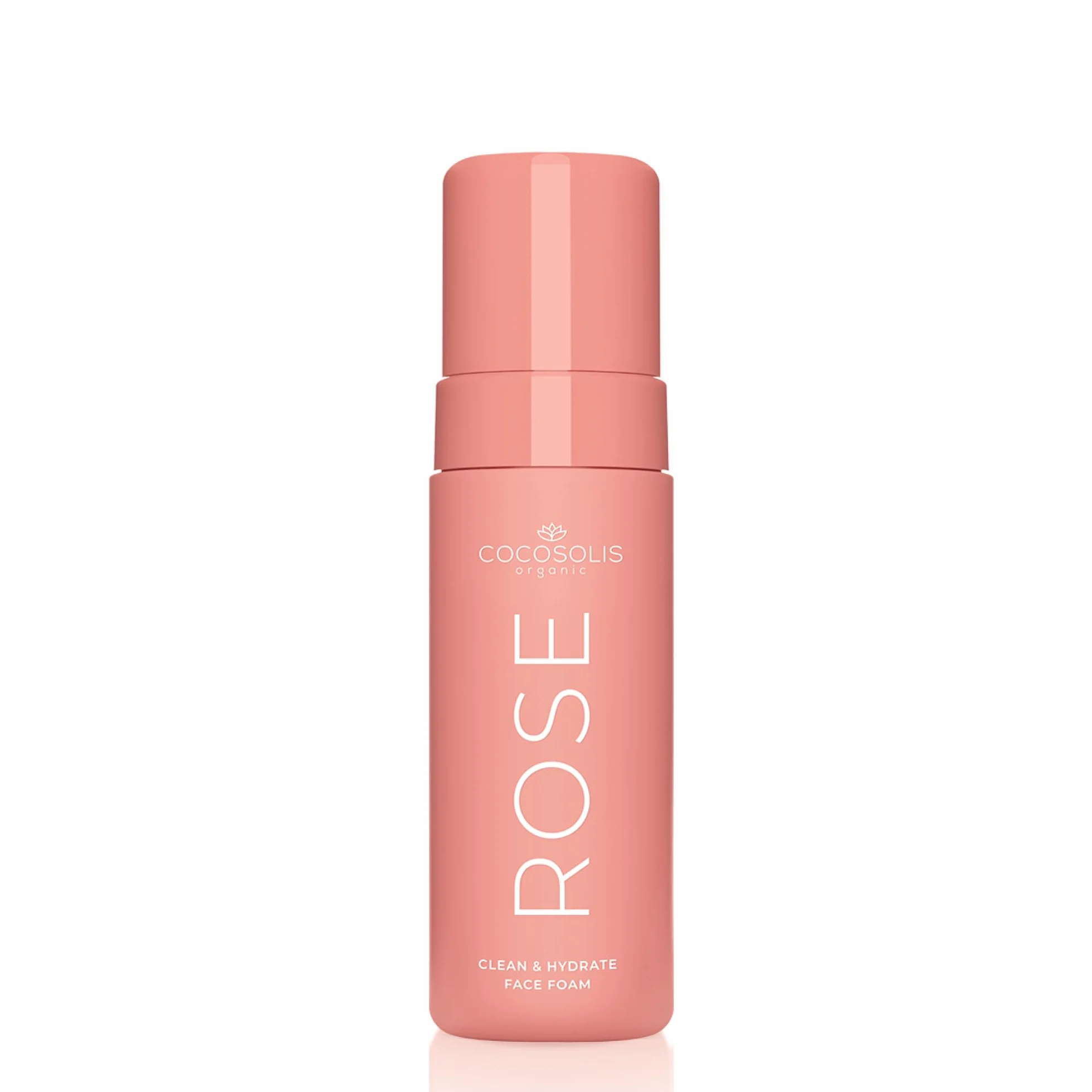 COCOSOLIS Rose Clean & Hydrate Mousse nettoyante pour le visage en profondeur avec acide hyaluronique hydratant et glycérine