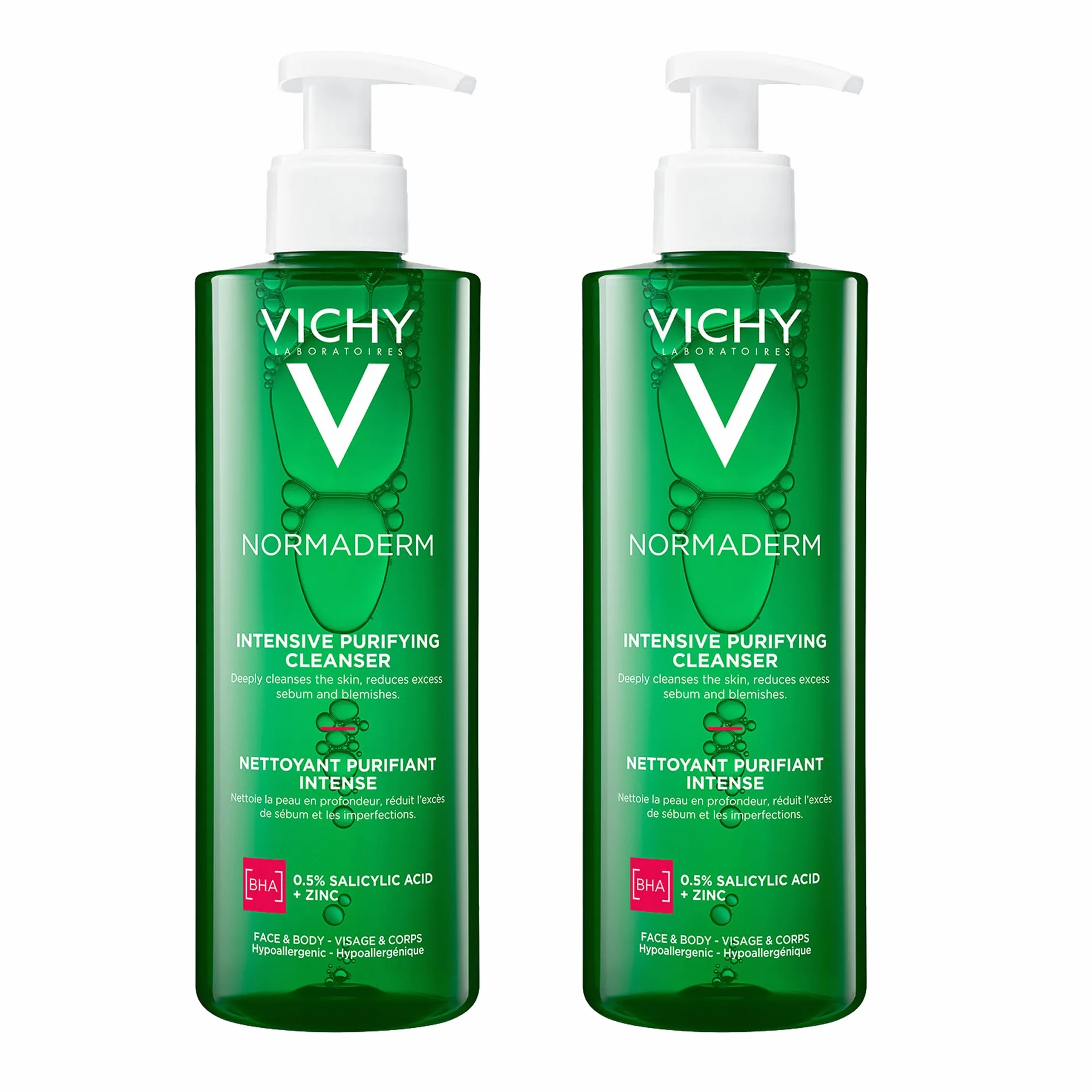 VICHY NORMADERM Gel Nettoyant Purifiant Intense 2x 400ml