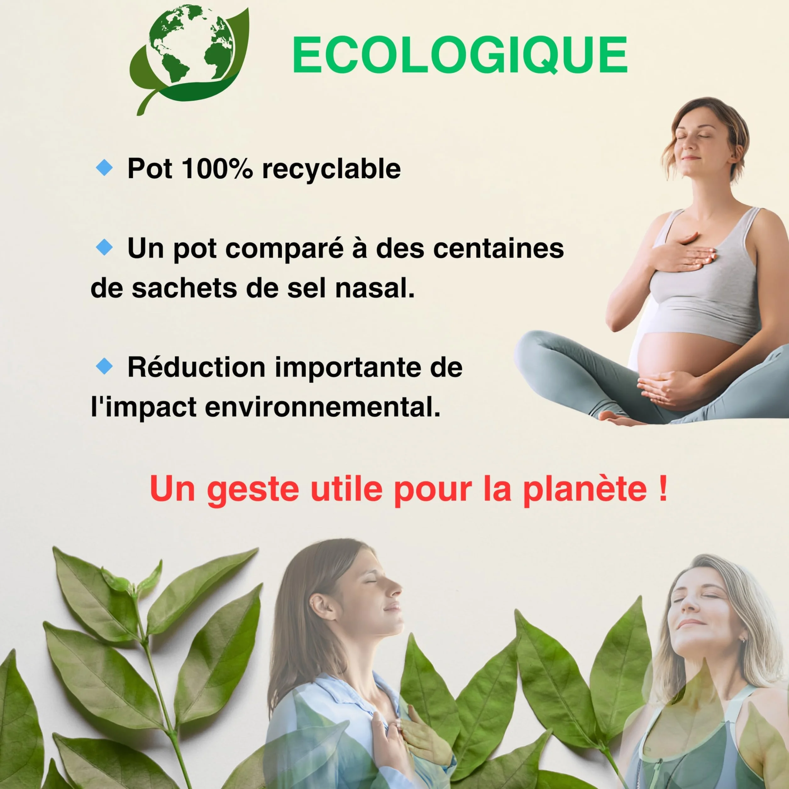 Sel Nasal 750g 100% Naturel Qualité Pharmaceutique Fabriqué en FRANCE 277 Lavages de Nez Boîte XXL Enfant Adulte
