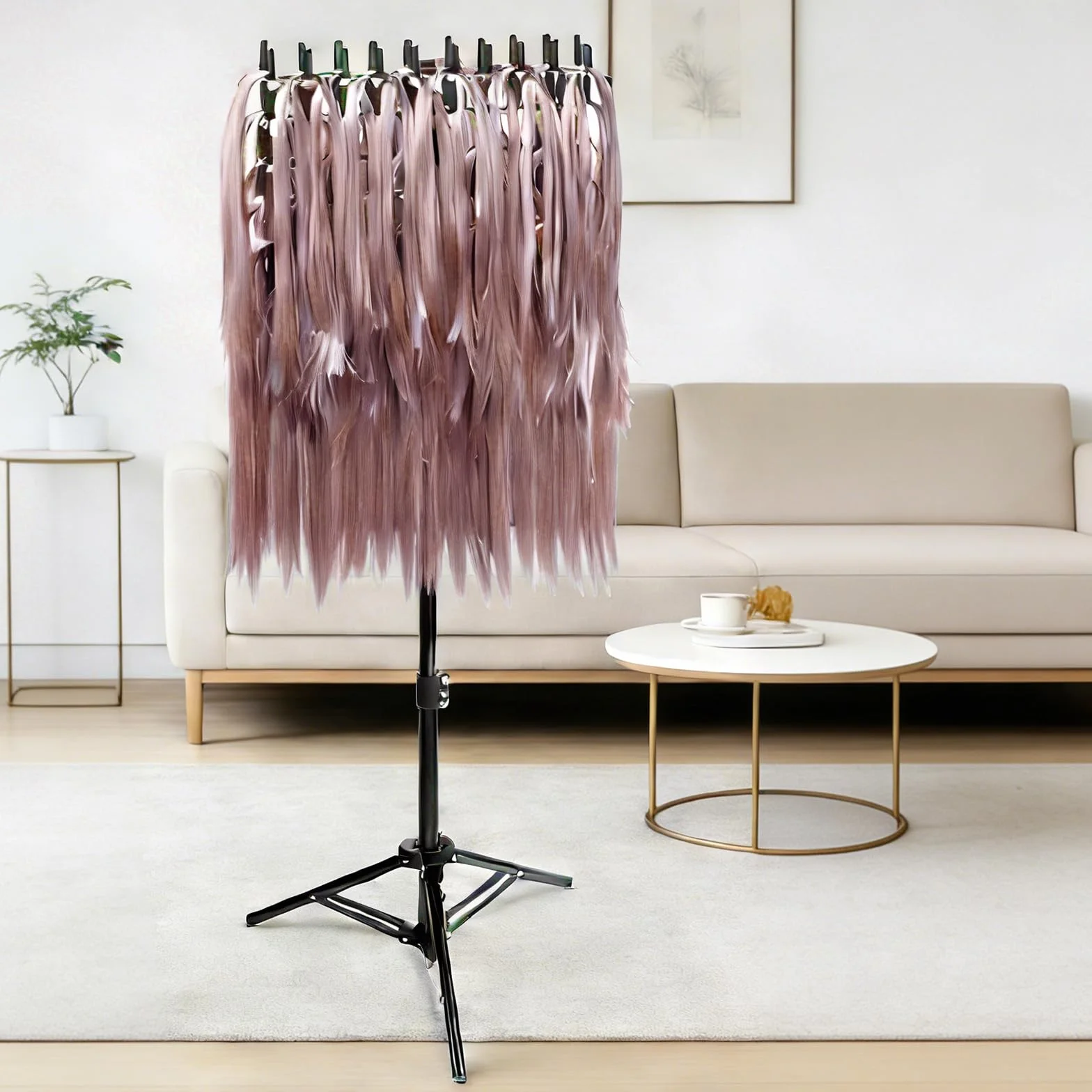 FARYODI Support de cheveux réglable pour tresses, 144 stylos, organisateur de cheveux, pour coiffeurs et tresses