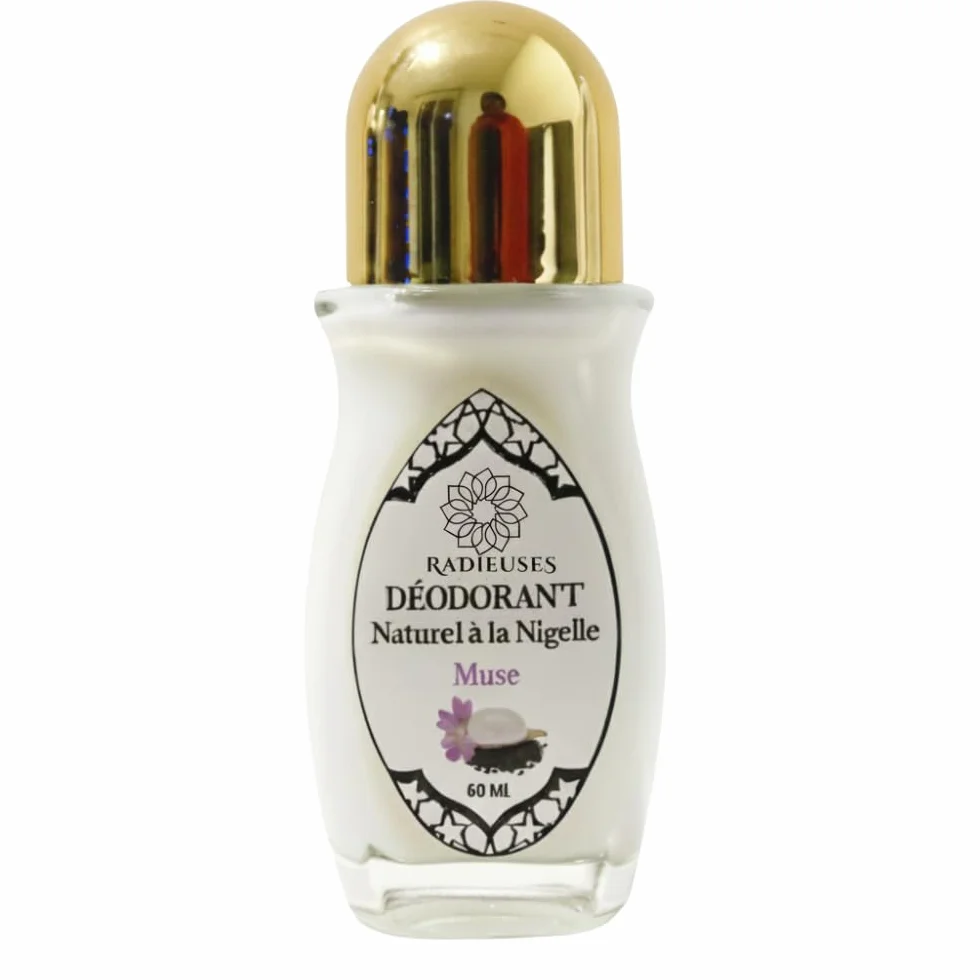 Déodorant Artisanal Musc en Verre Nigelle Musc Crème Figue de Barbarie 100% Naturel Fait Main 60ml