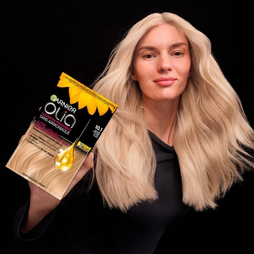 Garnier Olia Coloration Permanente Marron Glacé 4.15 Sans Ammoniaque Huiles Naturelles