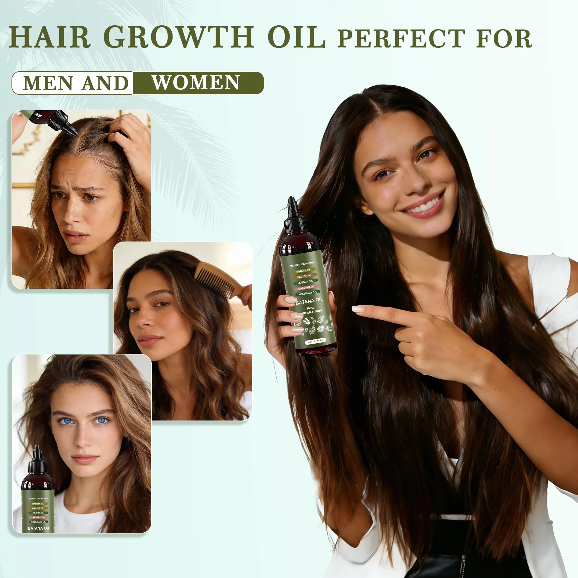 Huile de Batana brute 100% pure naturelle du Honduras pour croissance cheveux