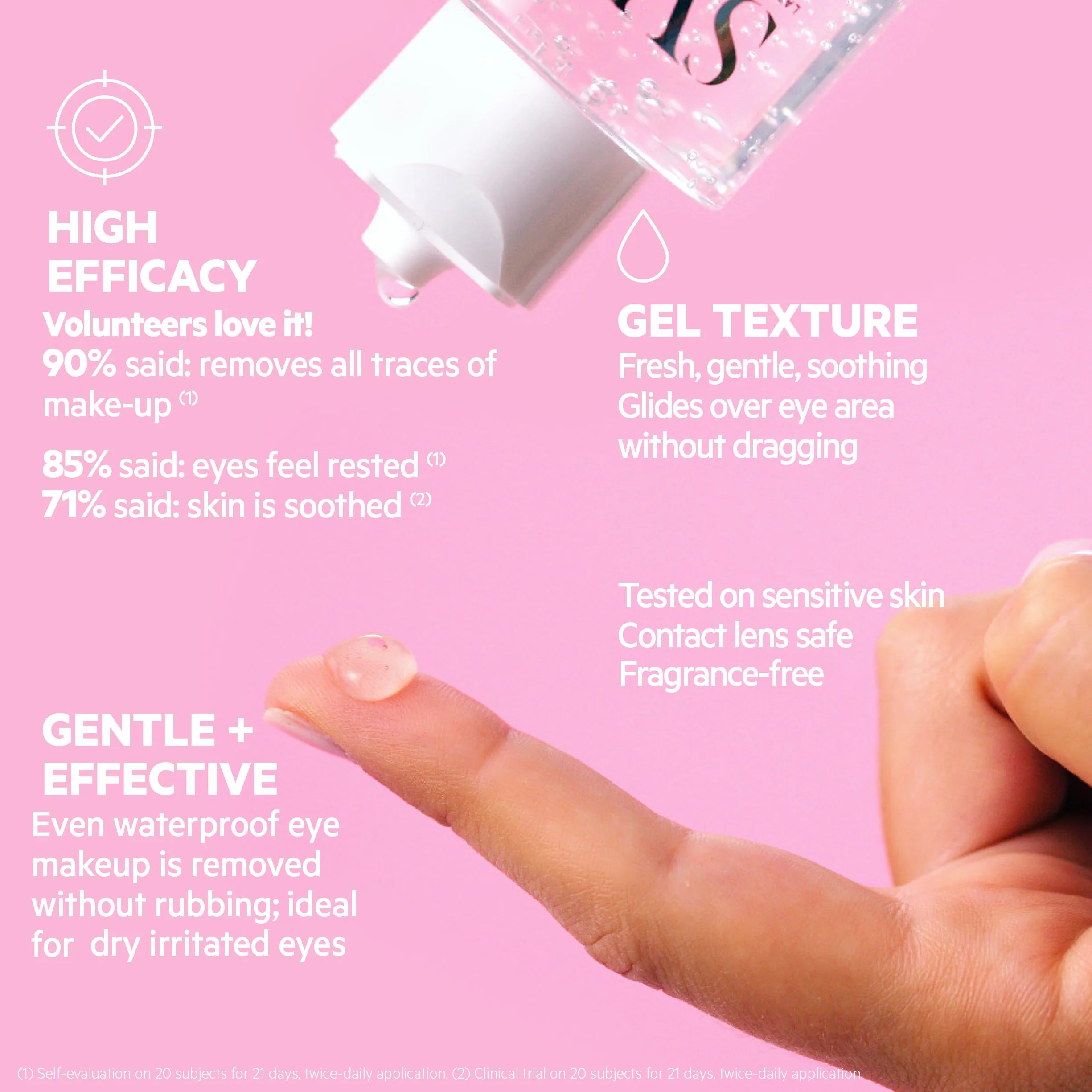 Topialyse SVR Palpebral Démaquillant Gelée Micellaire Yeux 125 ml Niacinamide Sans Parfum