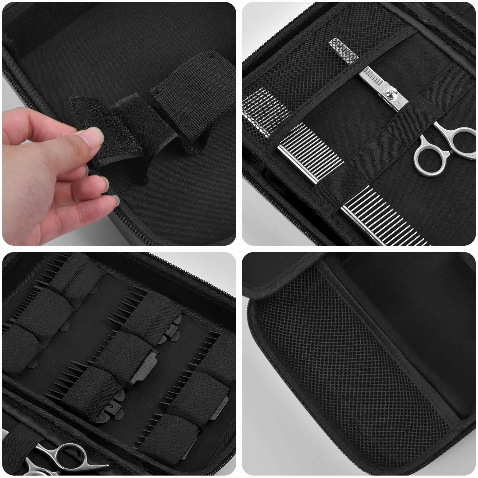 Boobowl Sac Accessoire Tondeuse pour Clipper et Accessoires, Boîte de Tonte pour Homme, Support de Rangement Portable pour Tondeuse à Cheveux, Kit de Protection et Toilettage (Seulement la Boîte