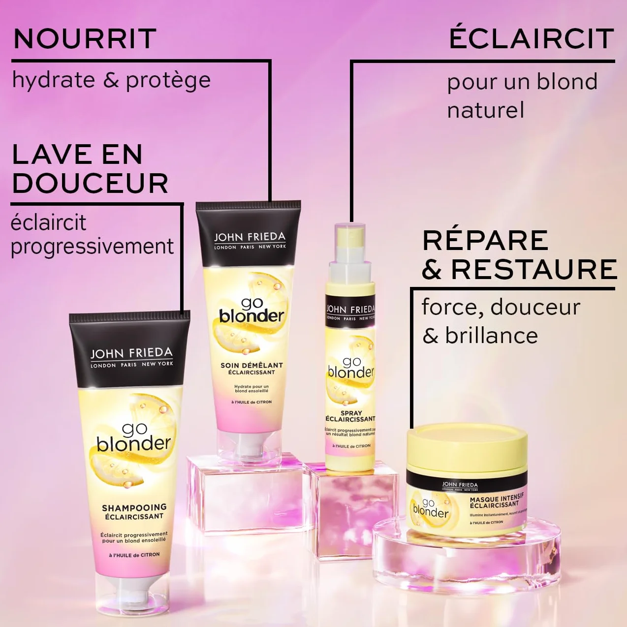JOHN FRIEDA Go Blonder Soin Démêlant Éclaircissant 75ml