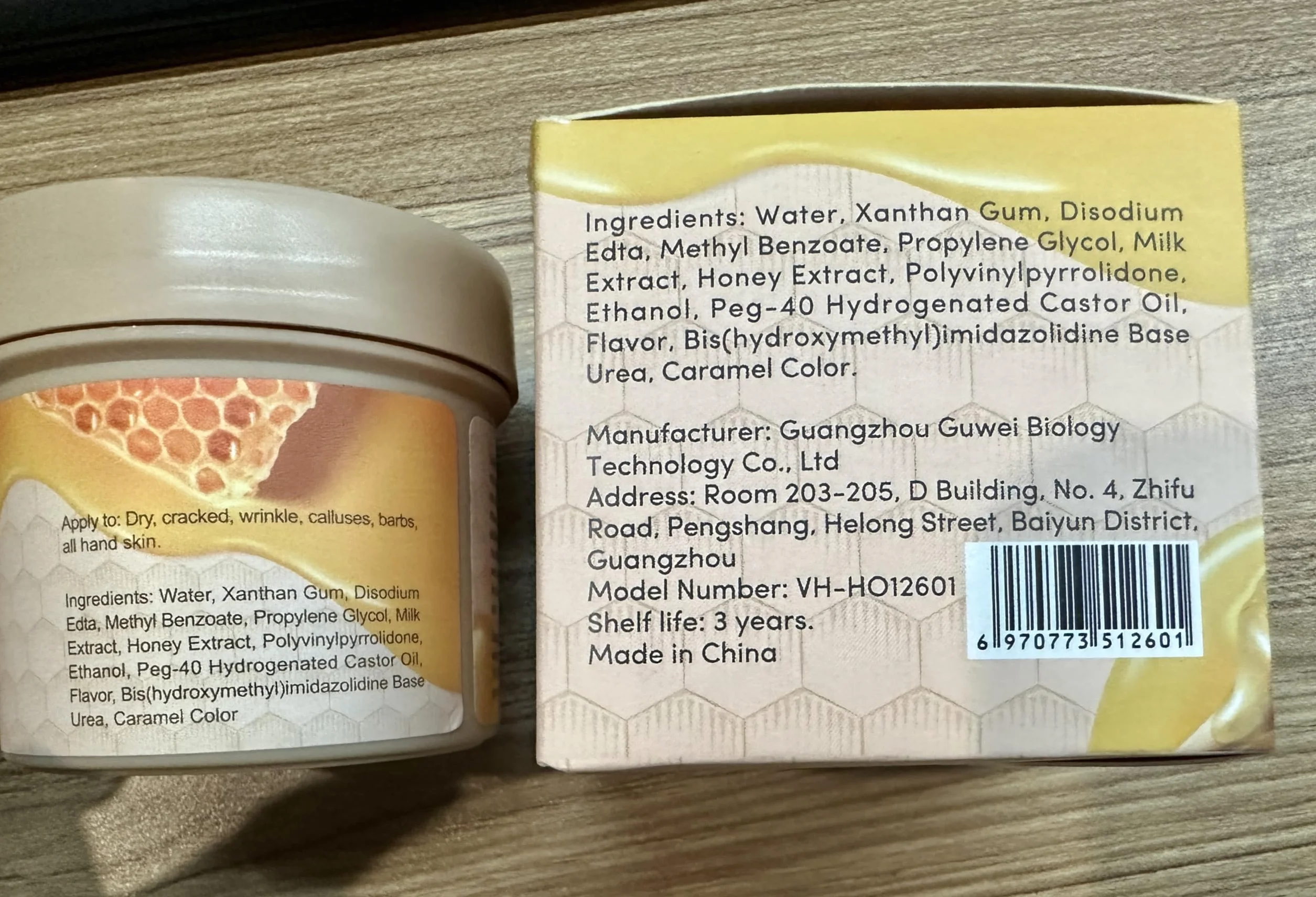 VIOLA HOUSE Masque Pour Les Mains Exfoliant Hydratant 150g Miel Et Lait
