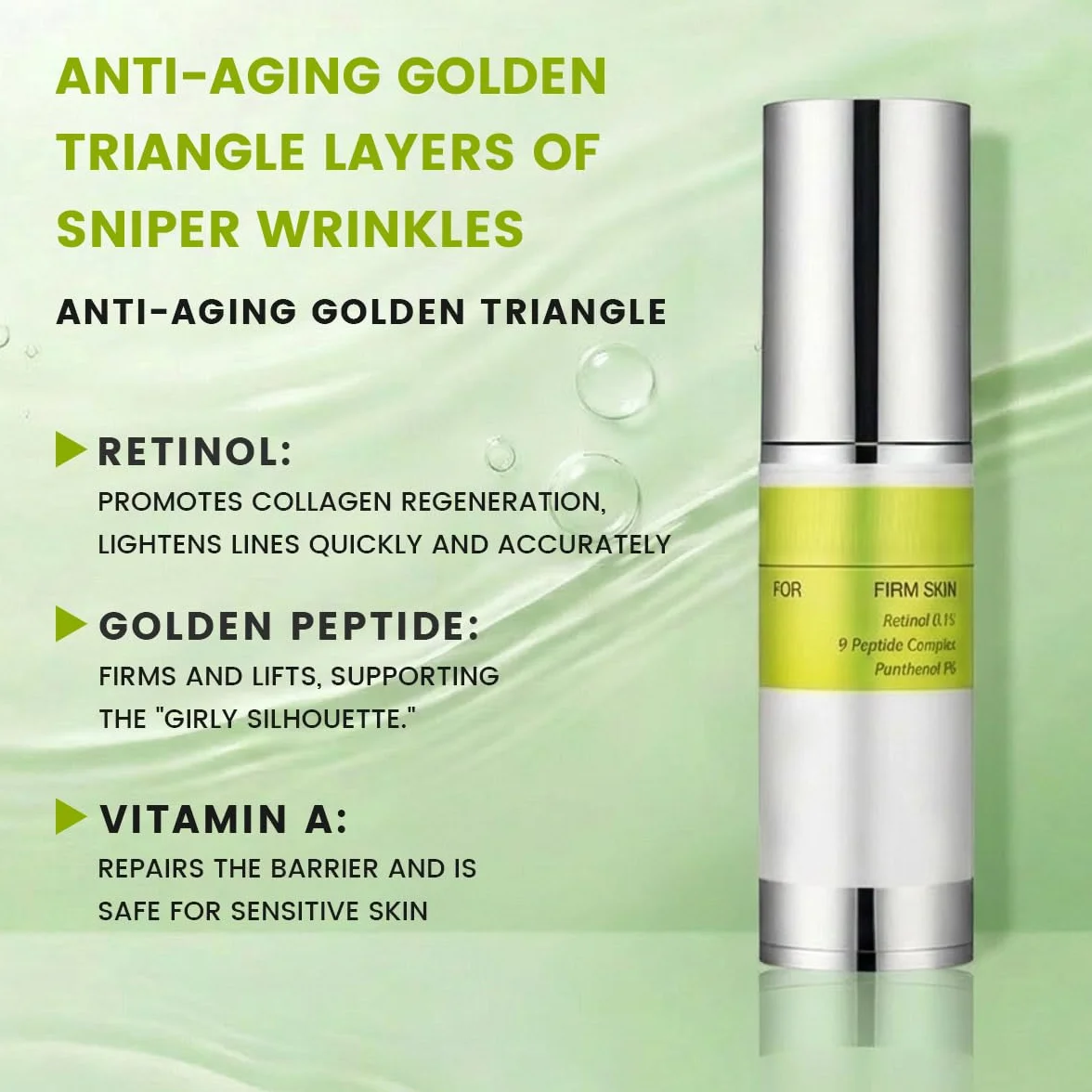 Retinal Shot Tightening Booster Coffret 3 Pièces Sérum Retinol Shot et Crème au Rétinal, Soin Visage Anti-Âge contre les Rides, pour plus d'Élasticité, Formule Douce pour tous les types de peaux