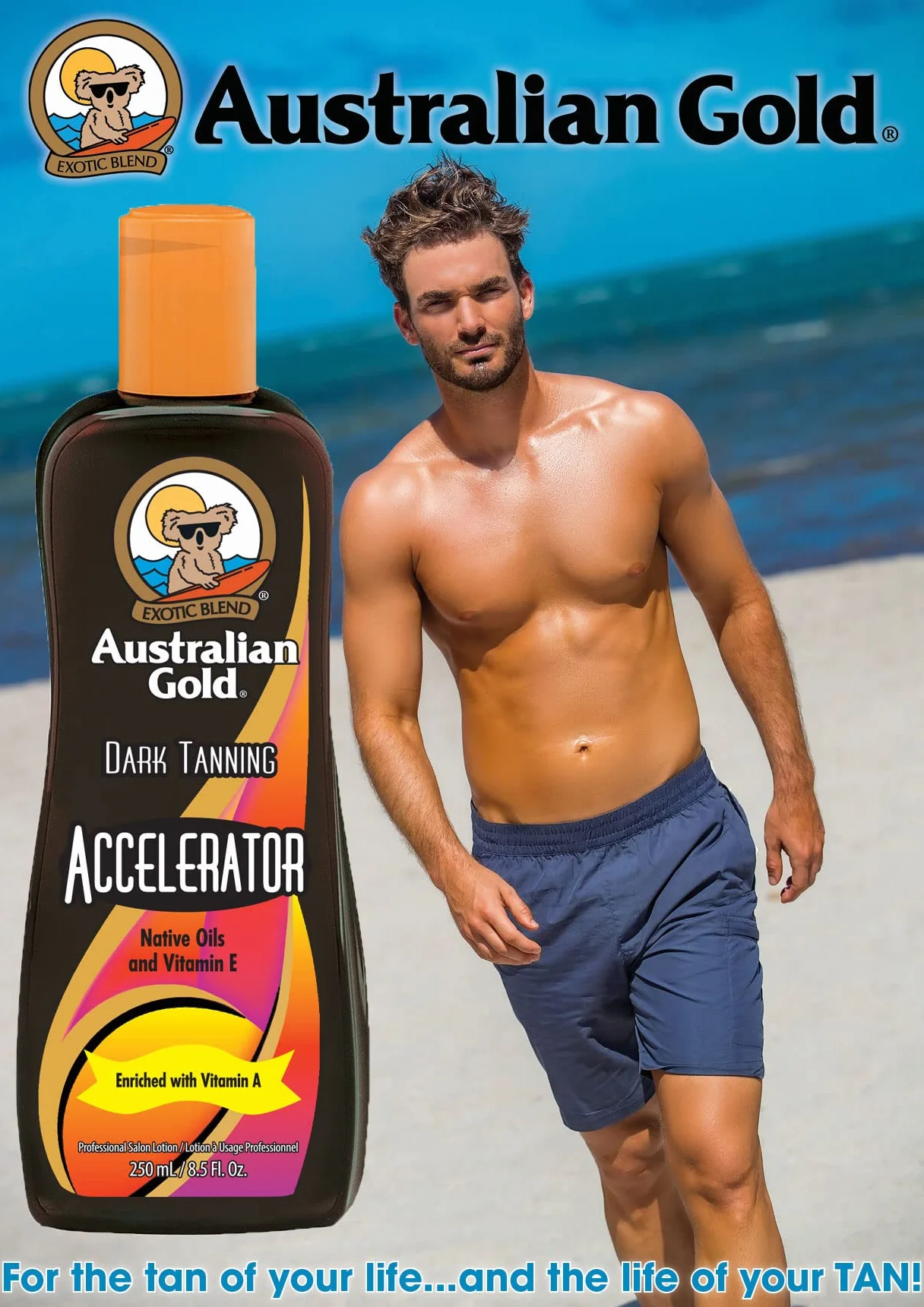 Australian Gold Dark Lotion accélératrice de bronzage 250ml