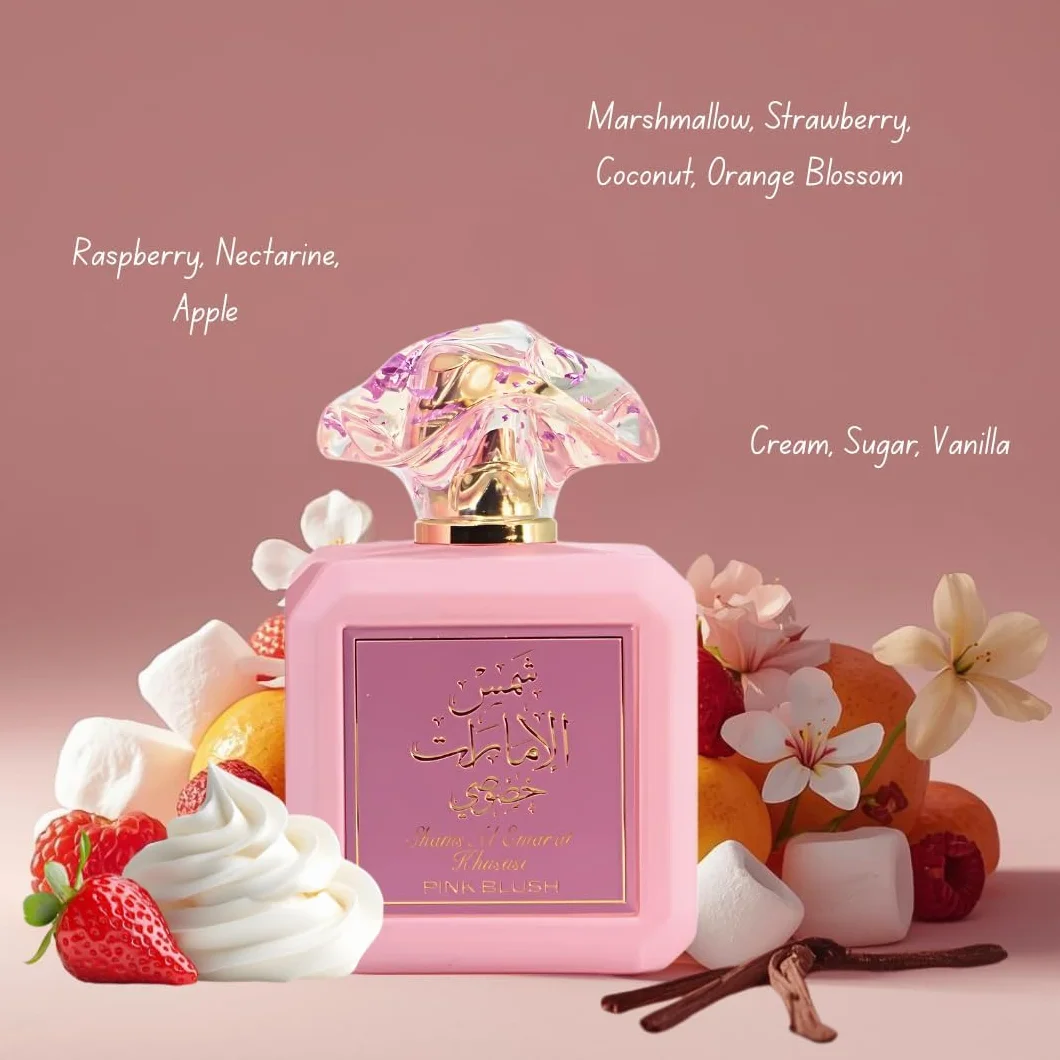 Ard al Zaafaran Pink Blush Shams Al Emarat Khususi 100 ml Marshmallow Blush Parfum pour Femme Eau de
